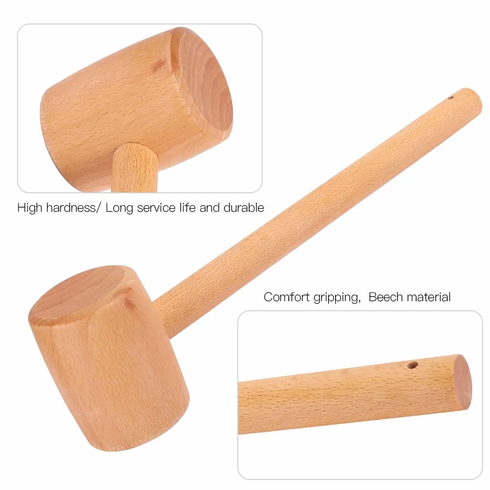 Annadue Martillo, Martillo de Madera Estable de Alta dureza fácil de Usar, para Trabajar la Madera para tallar Madera