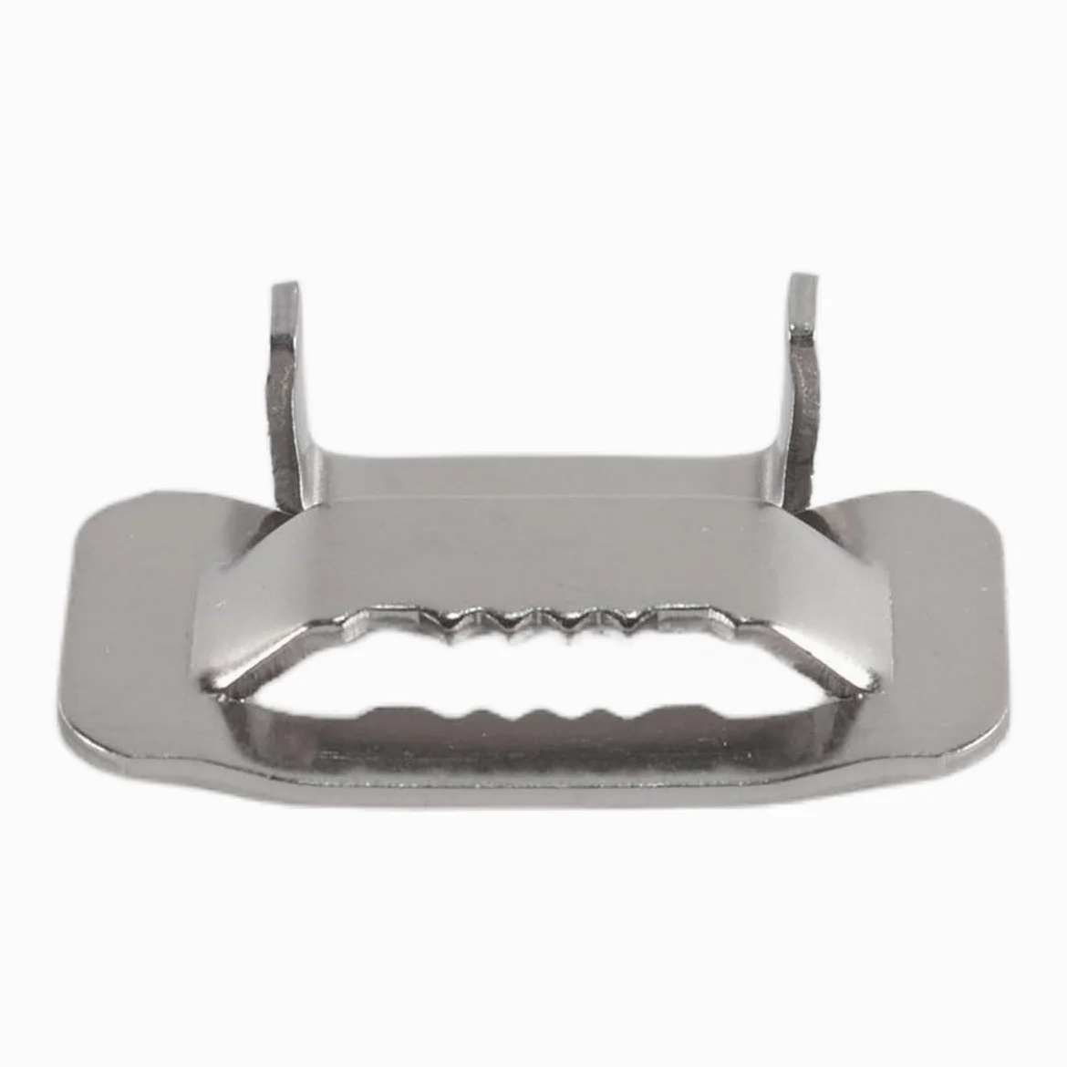 50 hebillas de 3/4" de ancho para abrazaderas de tubería, sello de ala para flejado, acero inoxidable 304