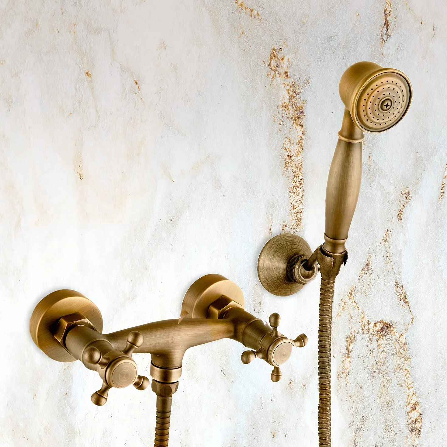Grifo de ducha serie Almendro bronce