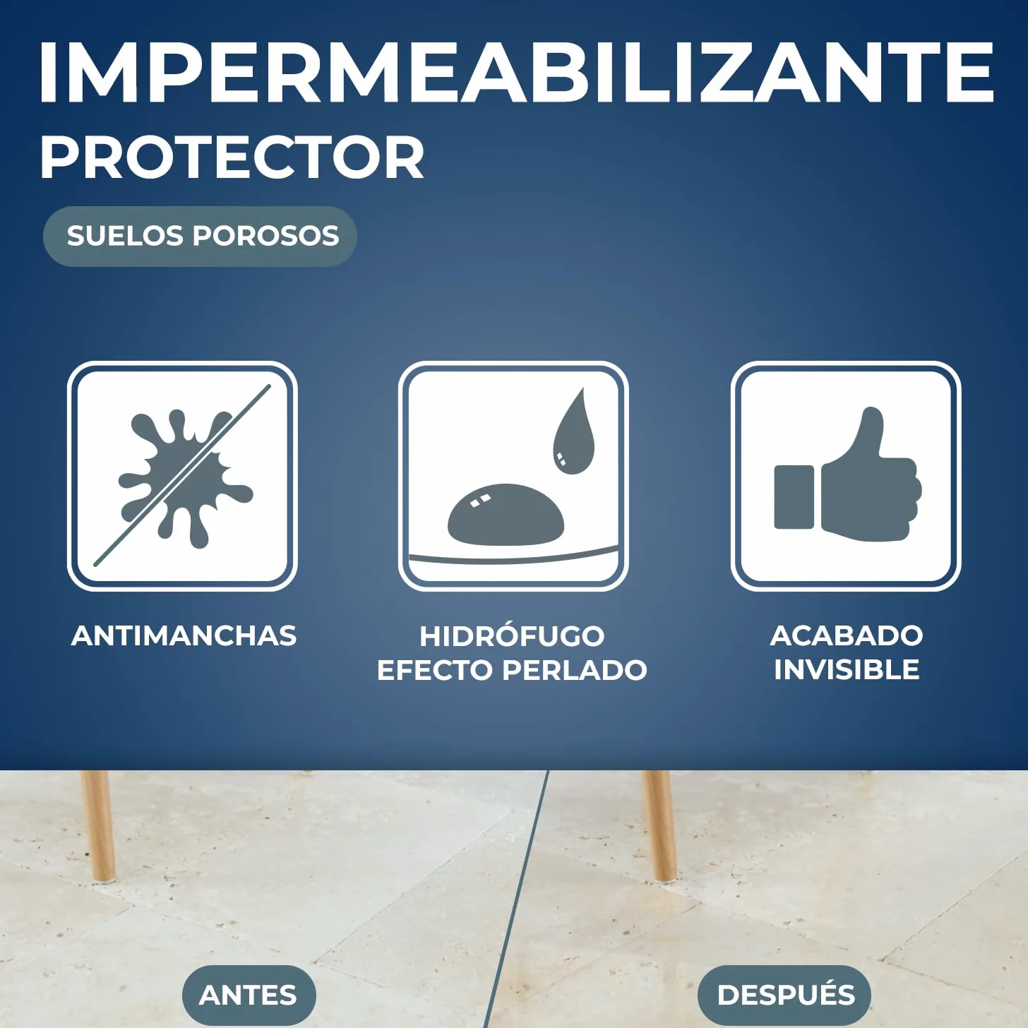 STARWAX-Impermeabilización mármol y piedra natural porosa - Protege e impermeabiliza - Eficaz contra las manchas de agua, grasa y vinagre - Fabricado en Francia - 1 l - 20 m²