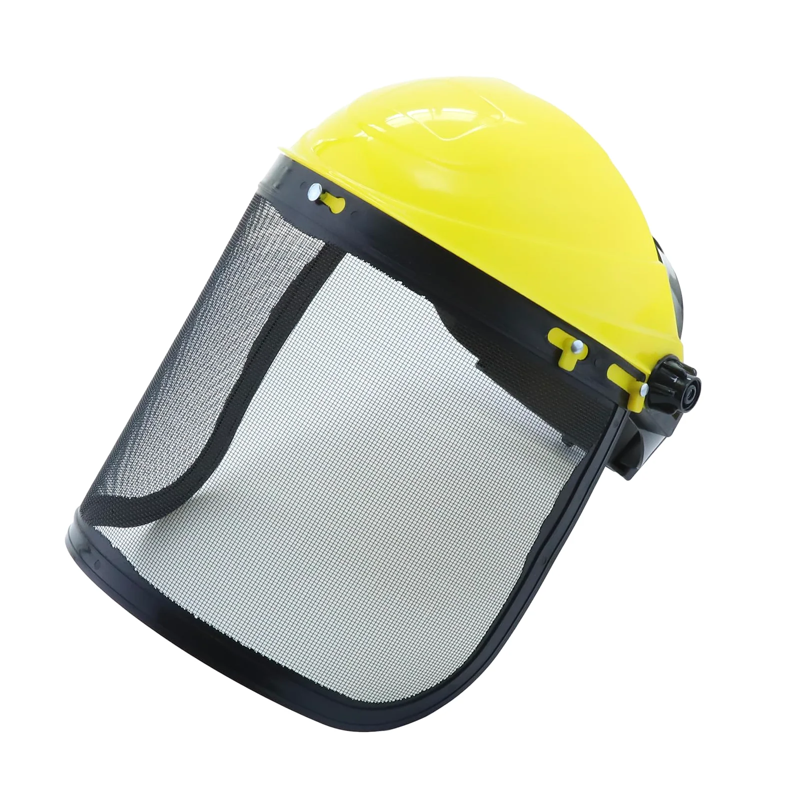 Visera de Seguridad con Malla Escudo Facial de Seguridad Protección Facial Ajustable para la podadora de Poste de la Recortadora de Motosierra