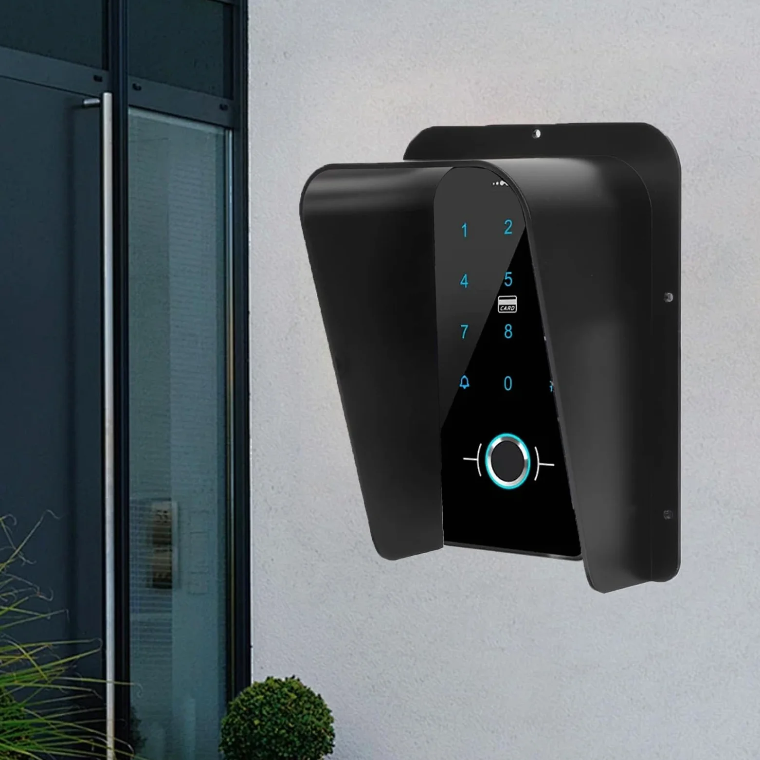 Protector de lluvia para timbre de puerta, cubierta de timbre de puerta, protector de cerradura de puerta, compatible con todos los tipos de sistemas de intercomunicación de control de acceso