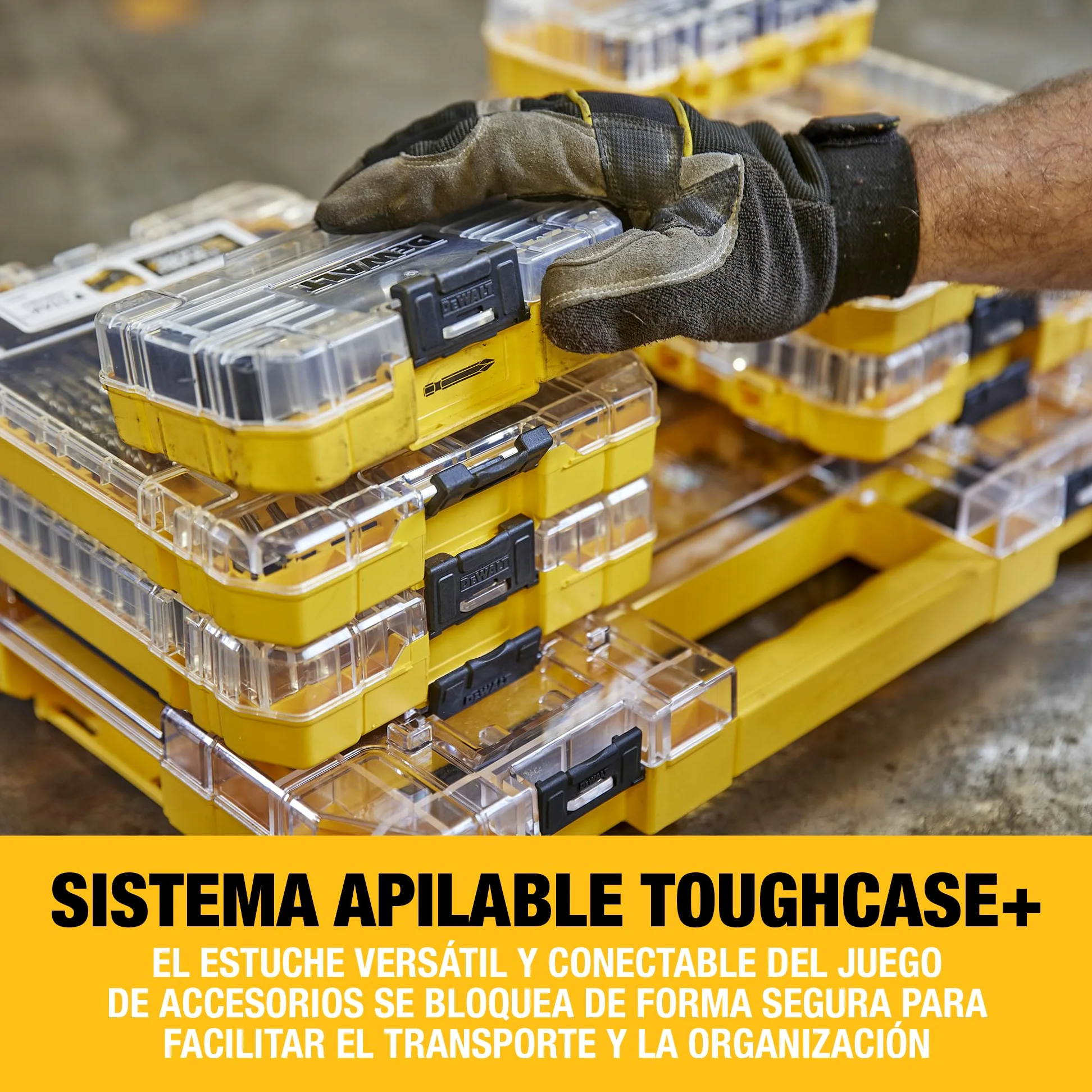 DEWALT Set de 40 Piezas para Atornillar en Estuche Compacto TOUGHCASE, DT70702