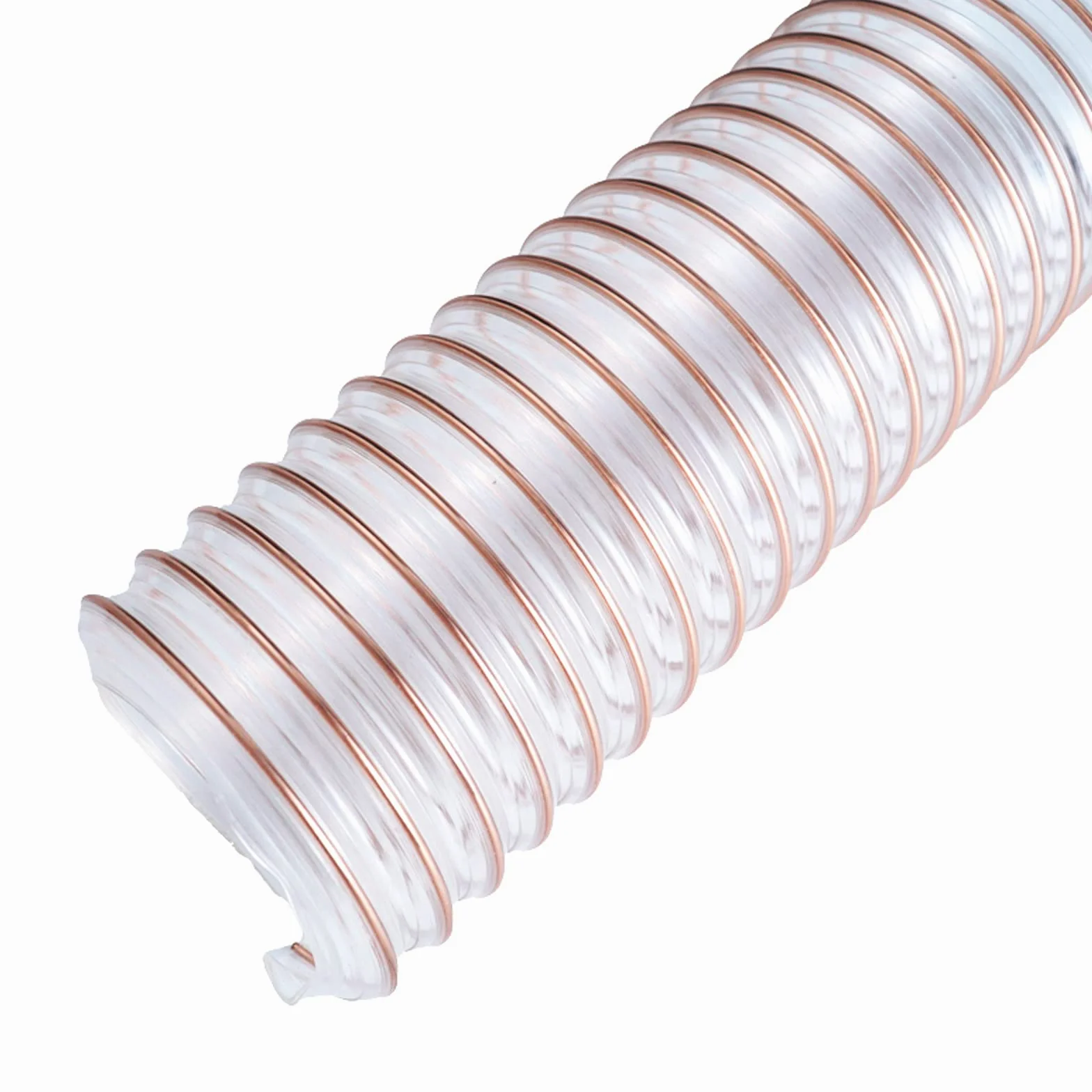 MHUI Manguera De PU Manguera Flexible De 3,28 Pies para Aspiración Y Eliminación De Polvo Industrial Espesor De Pared 0,63mm ID 115-155 mm,125mmX0.63mm
