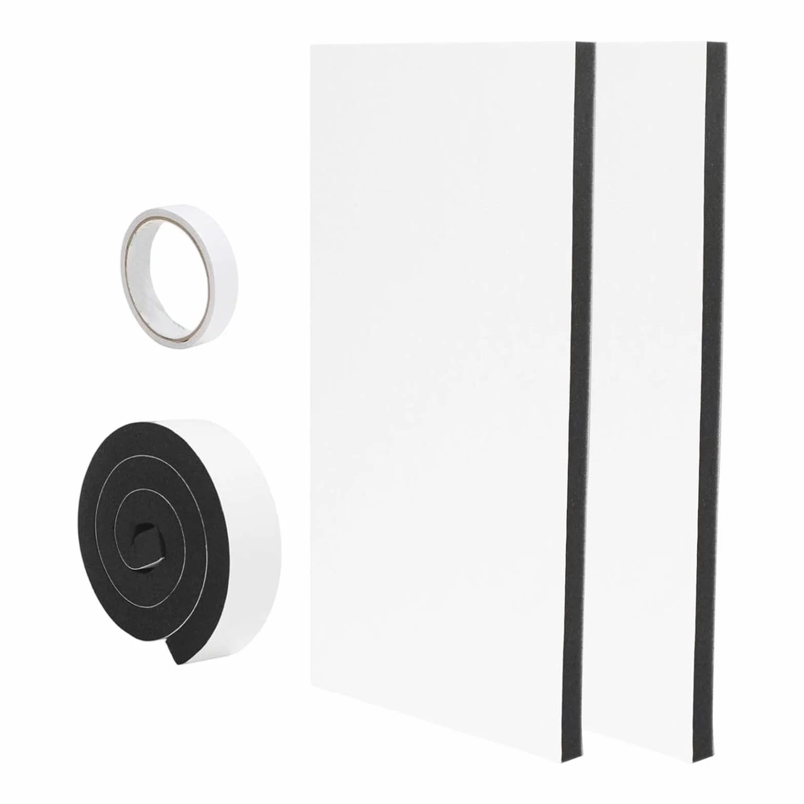 Kit de Sellado para Ventana con Aire Acondicionado,2 Piezas Universales De Alta Densidad | Paneles Laterales Espuma Aislante AC - Oficina, Dormitorio, Hogar, Apartamento, Previene Fugas De Aire