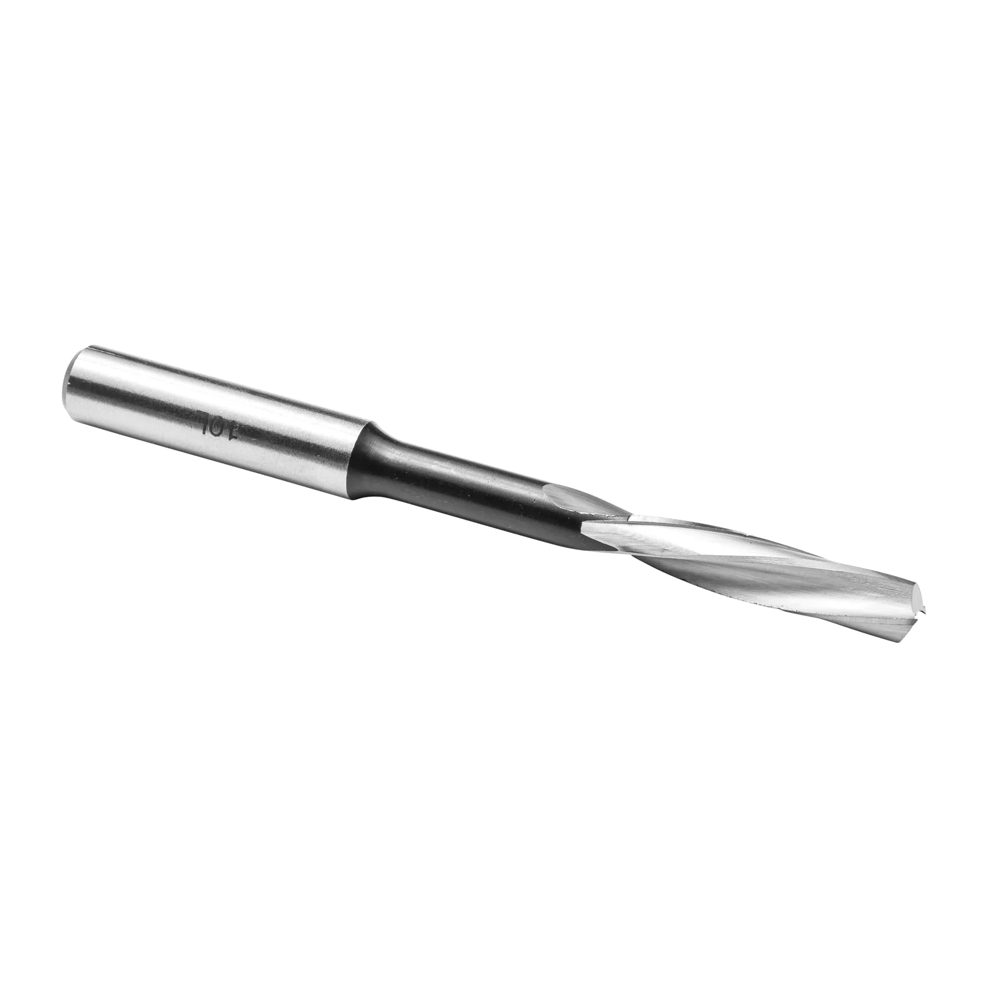 ENT 45242 brocas para ranurar, espiral de Rotación hacia la izquierda acero para herramientas, Diámetro (D) 10 mm, NL 45 mm, GL 140 mm, rotación hacia la izquierda, S 13 mm