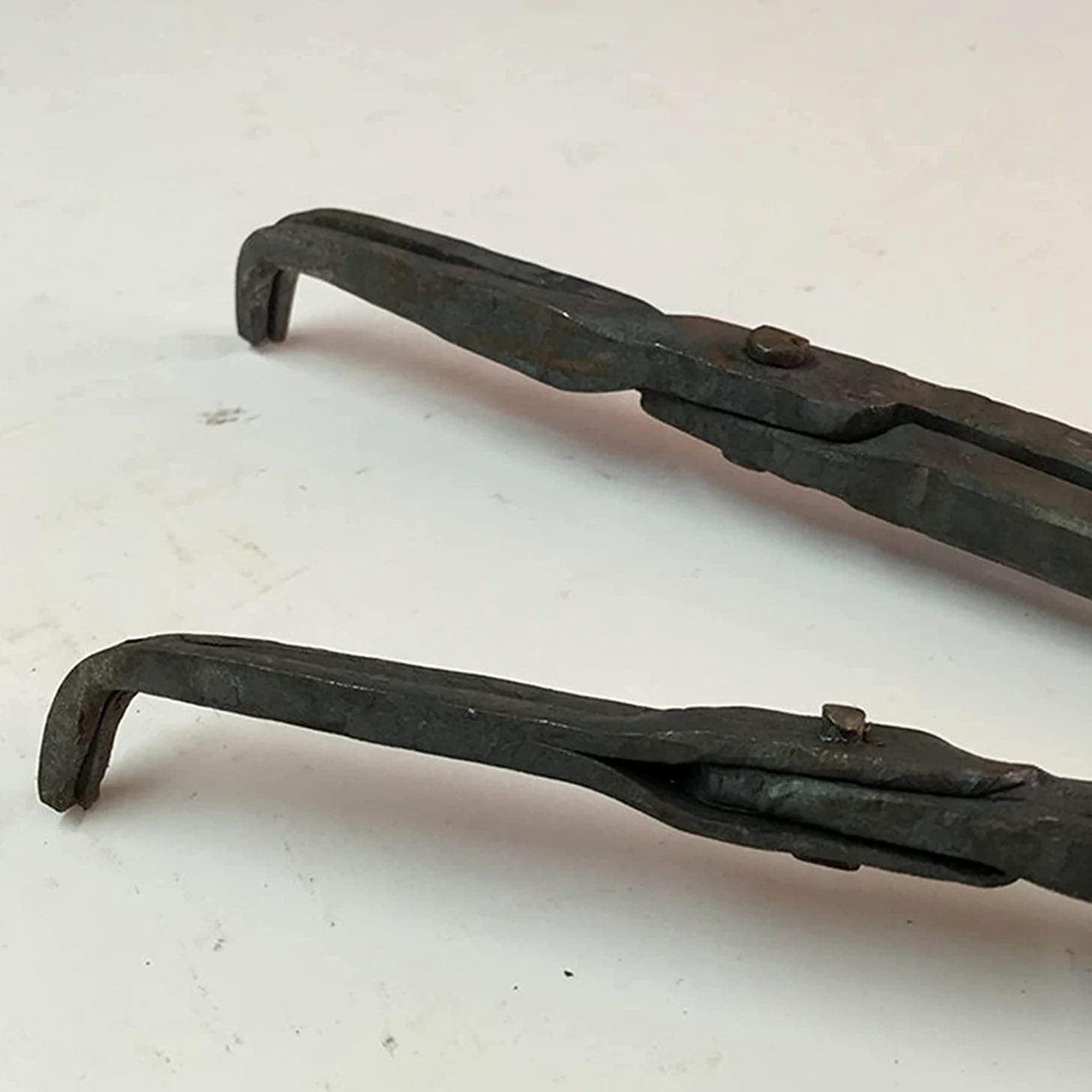 Alicates de Codo Pinzas de Herrero Ingeniero Forja de Herrero Forja de Yunque para Herramientas de Herrero Forjadas a Mano Pinzas de Herrero de Nariz Curva