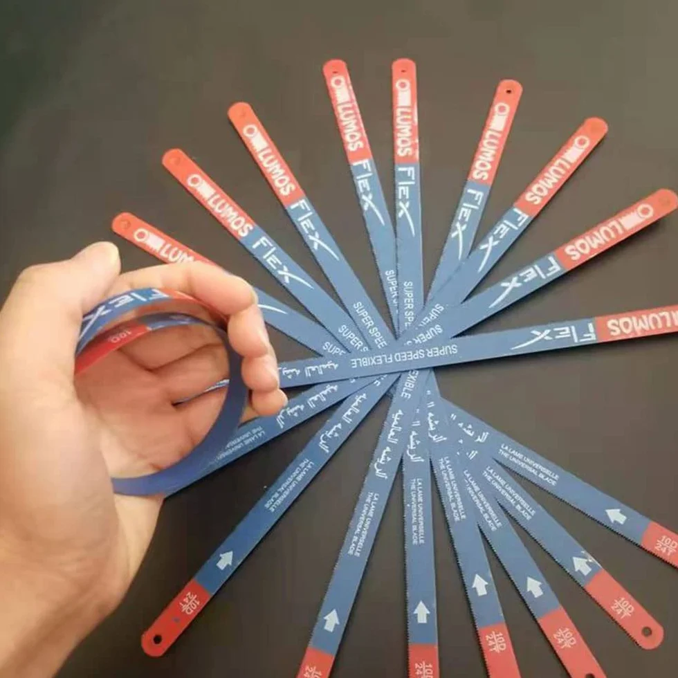 Cuchillas de sierra para metales de acero rápido – 10 piezas de repuesto 300 mm 24 TPI para sierra de mano