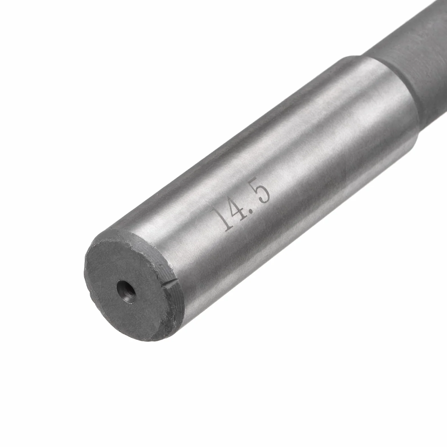 Escariador de Mandril 14.5mm H7 HSS 6 Flautas Rectas Vástago Redondo Herramienta de Corte