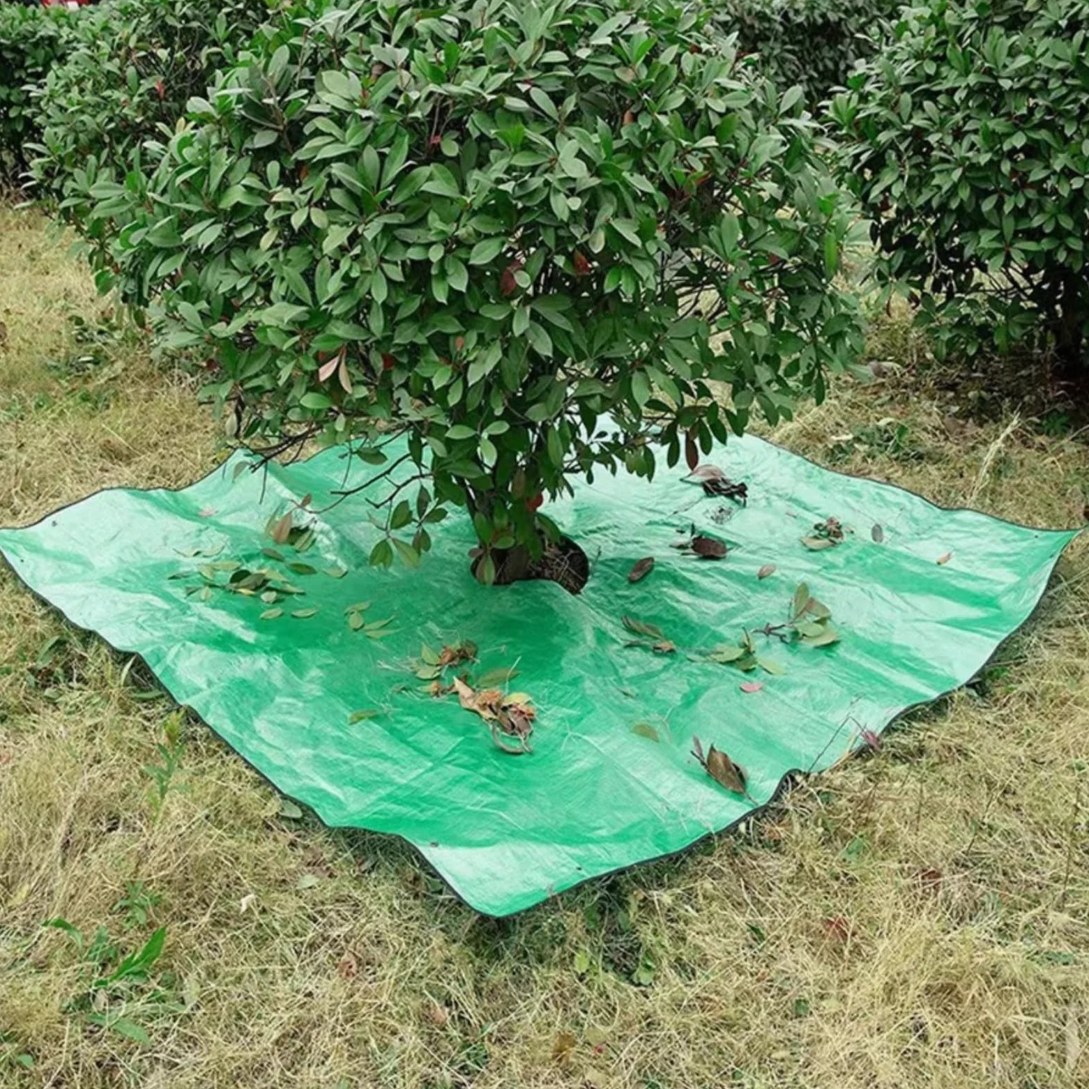 Manta de jardín para hojas para limpieza al aire libre después de podar árboles, arbustos y recoger hojas caídas y pequeños desechos de jardín (3 x 3 m/40 cm)