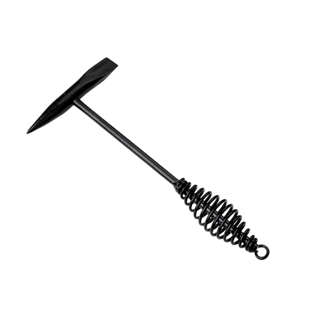 Martillo de soldadura de acero de alto carbono con mango de resorte, martillo de robusto para fácil aplicación, herramienta de gancho de pérdida para soldador