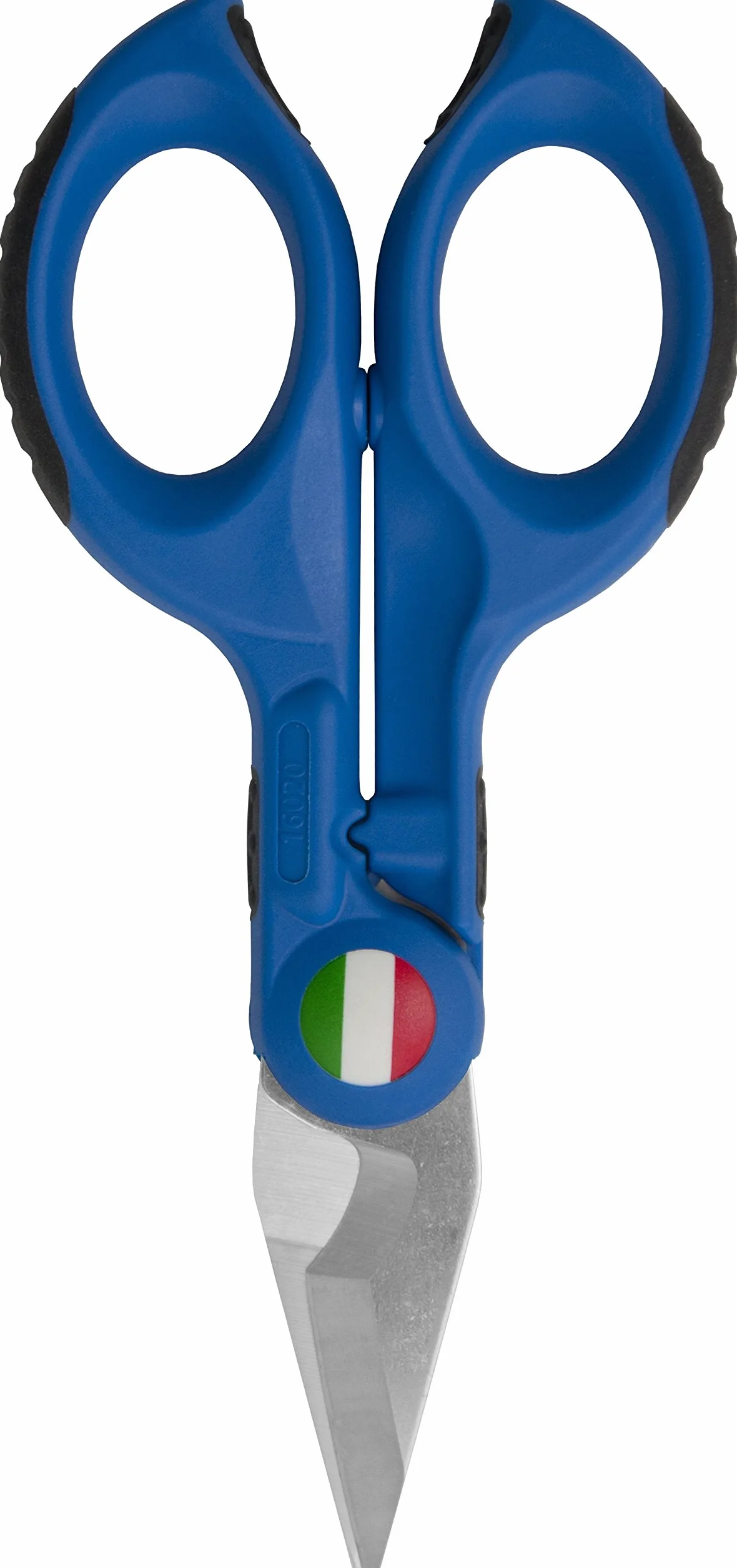 Intercable CE2016-1 Tijeras para pelar y cortar cables con Safetybox Edición limitada, azul