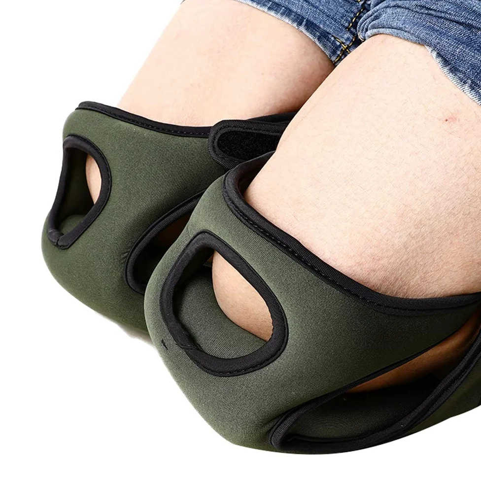 Par de Rodilleras de Esponja, Rodilleras de Espuma Suave, Unisex para Jardinería, Deportes y (GREEN)