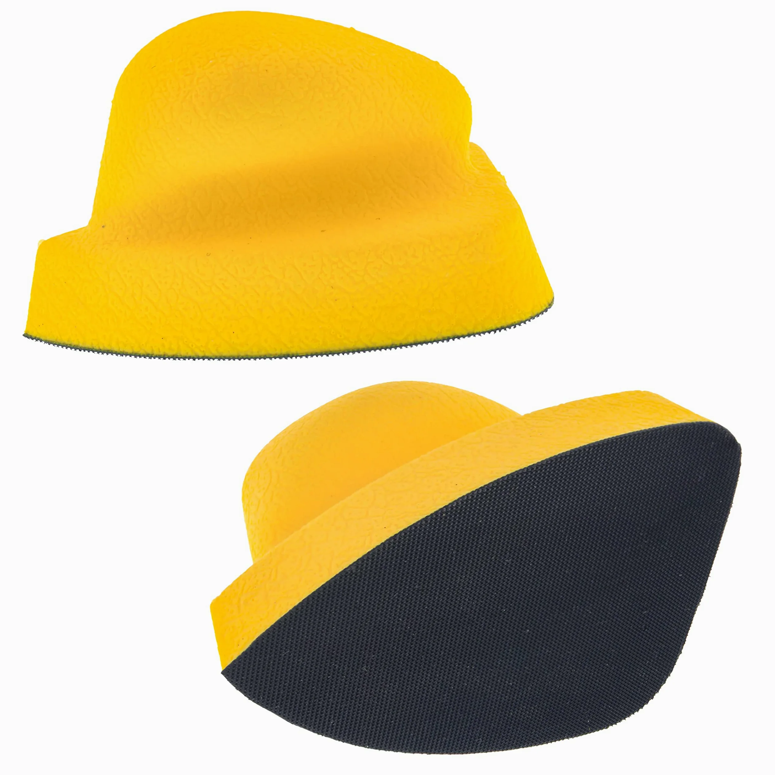 Dura-Gold Pro Series - Bloque de lijado a mano con forma de papel de lija para discos de lija de tamaño de ratón con velcro, paquete de 2, almohadilla de lijadora para preparación de pintura de