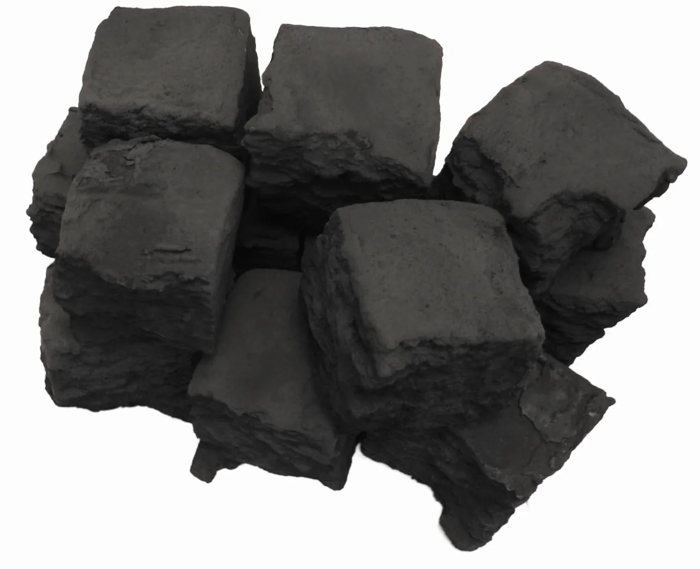 Coals 4 You 2 Paquetes de carbones 10 pequeños y 10 medianos de Gas Fuego/combustibles biológicos/Llama Real en Embalaje, Negro