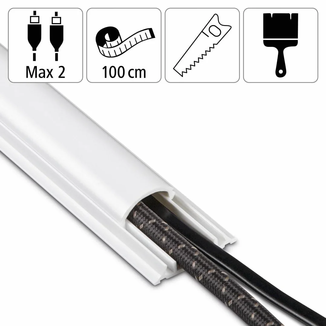 Hama Organizador de Cables Semicircular Blanco