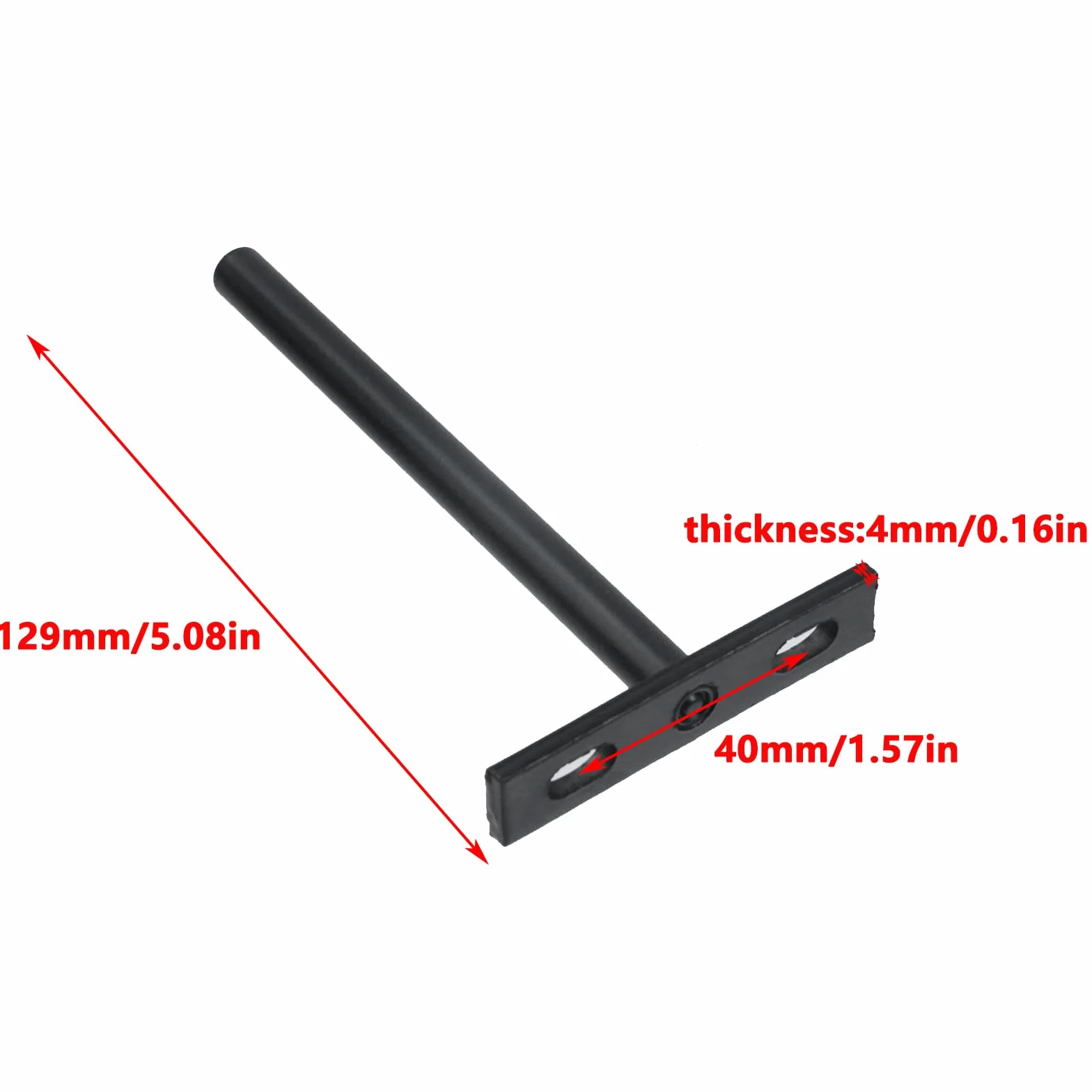 Antrader Soportes flotantes de acero sólido de 5 pulgadas, 6 soportes de estante ciego (grande) soporte de estante flotante oculto para estantes de madera flotantes, negro mate