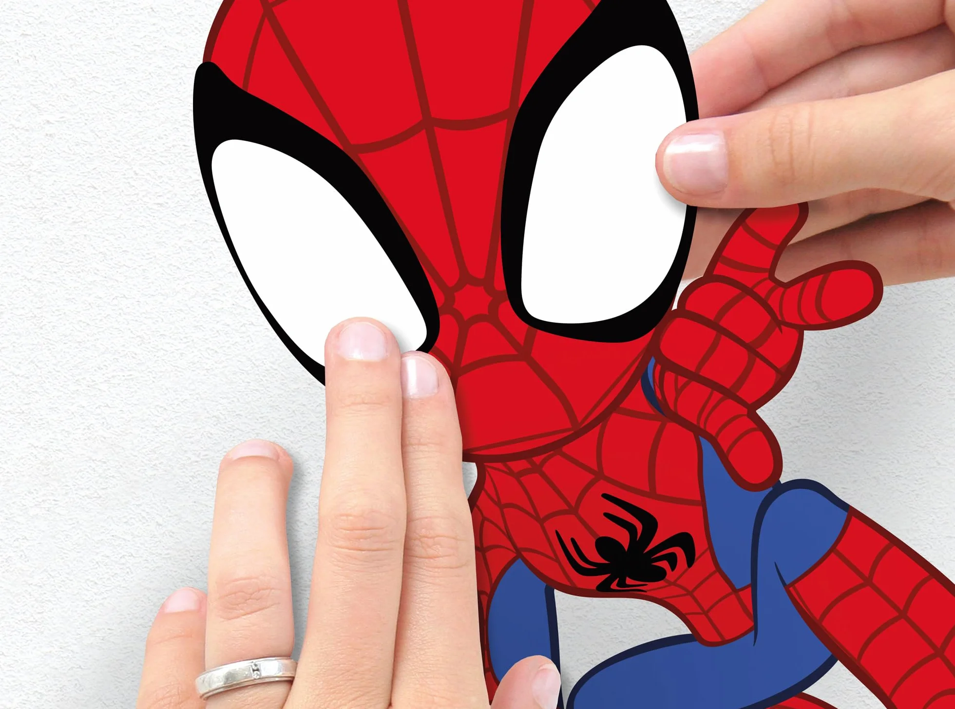 Komar WTD - Adhesivo decorativo para pared, diseño de Spidey and His Amazing Friends Power Group, tamaño 50 x 70 cm, multicolor