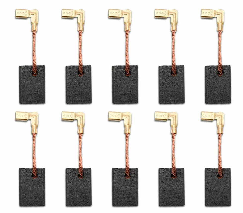 Juego de 10 escobillas de carbono para amoladora angular eléctrica
