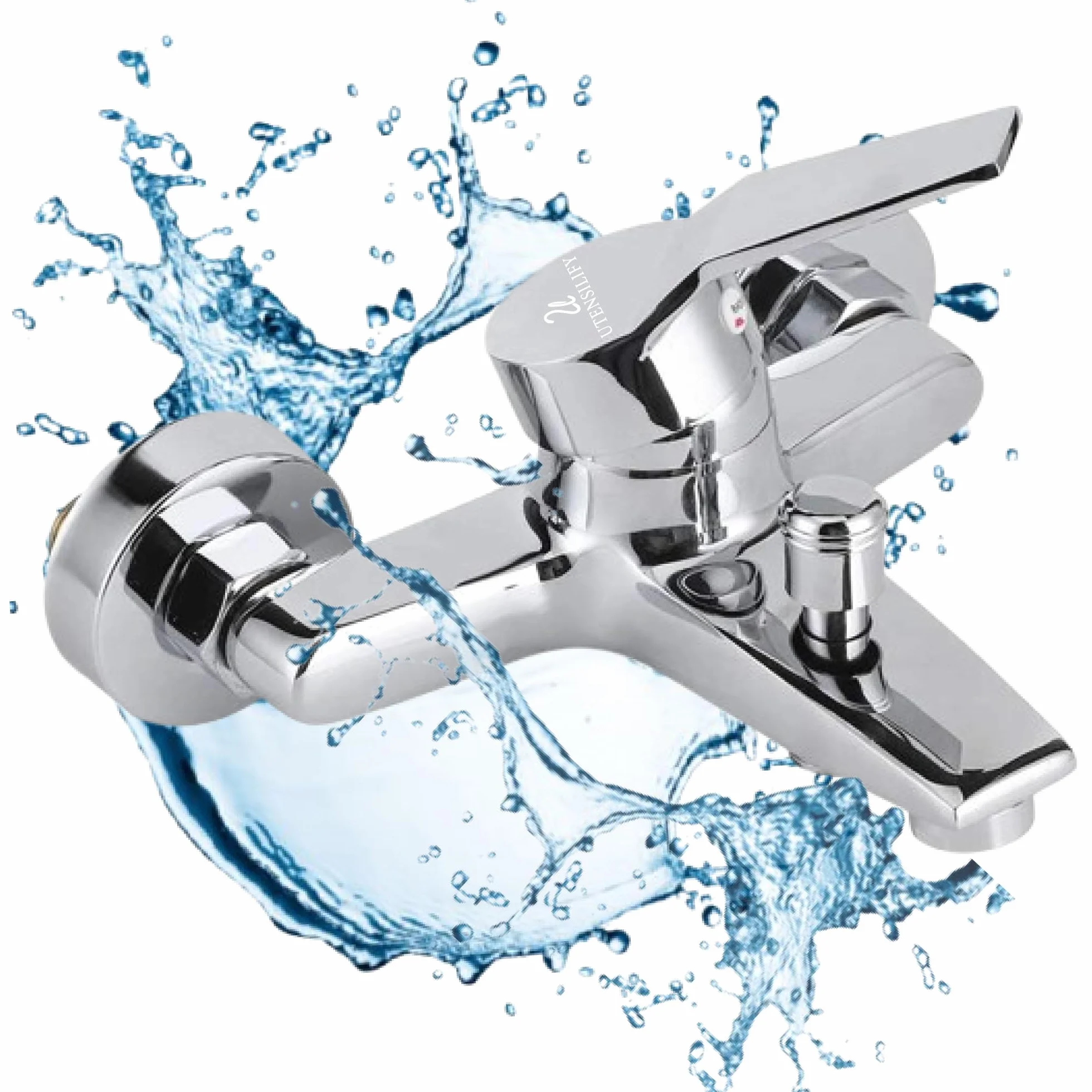 Grifo Ducha UTENSILIFY® Grifo Bañera con Codos para AJUSTAR A DIFERENTES MEDIDAS|Grifos de Ducha|Grifos Baño|Monomando Bañera|grifo Monomando Ducha|Griferia Ducha