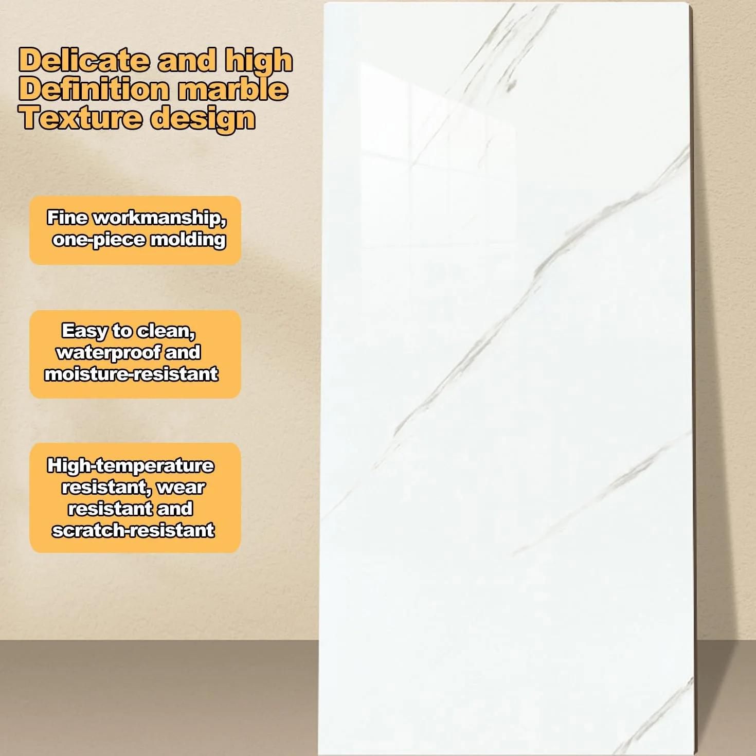 B,10 Piezas De Papel Tapiz De Mármol para Pelar Y Pegar Azulejos De Pared para Cocina Y Baño Calcomanías De Azulejos De Mármol A Prueba De Aceite Pegatina De Baño Decoración