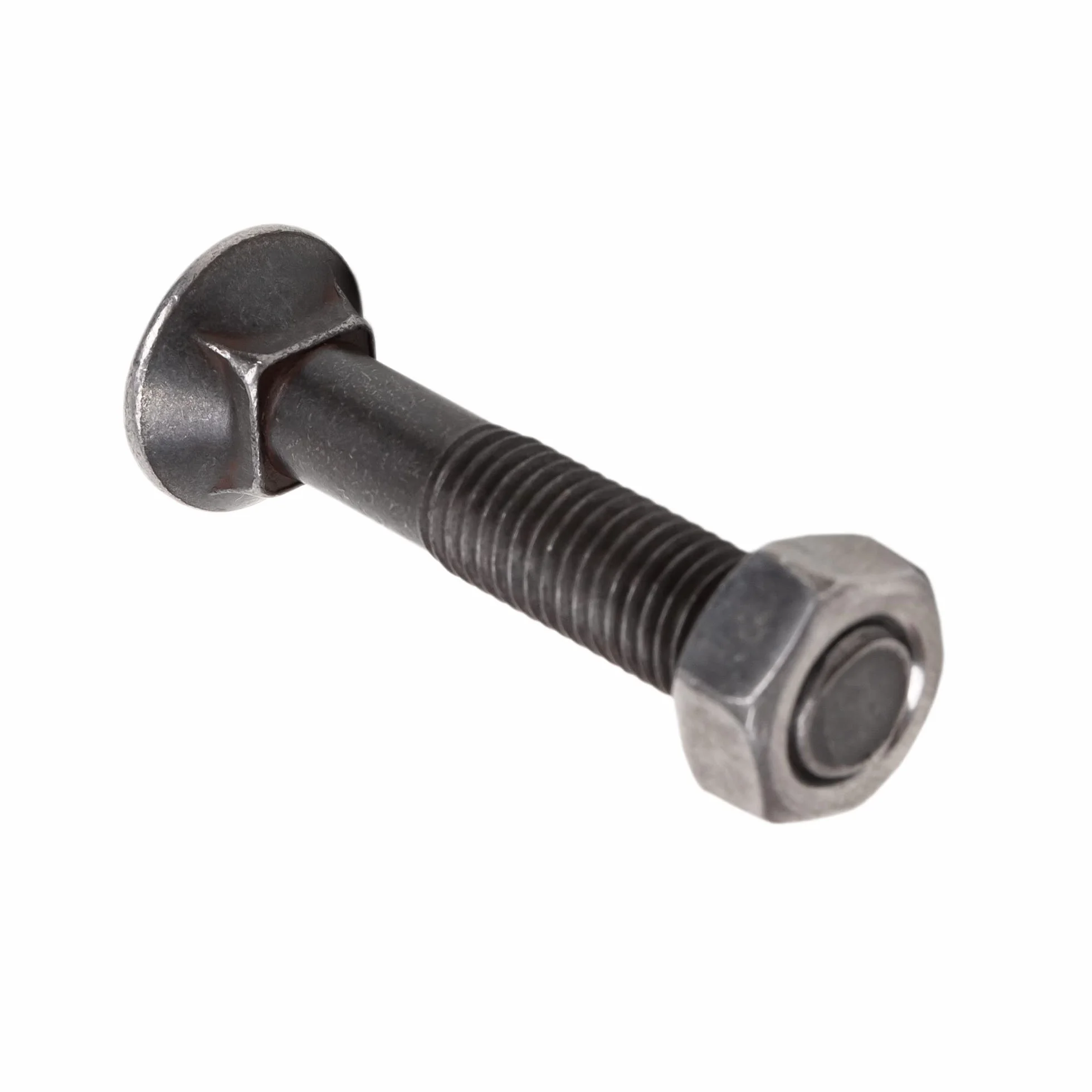 Cofan Tornillo de arado DIN 608 | Cuello cuadrado | Tuerca hexagonal DIN 934 incluida | Clase 6.8 | M7/16 x 60