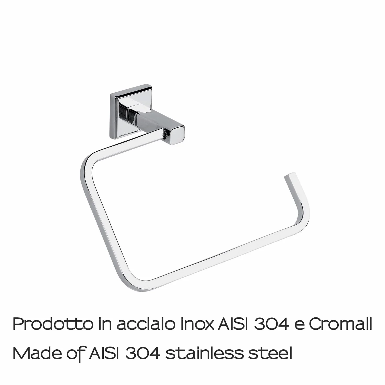 Toallero de Anillo Colorado Acero Inoxidable Cromado 7 kg 13,3 x 20 x 6,5 cm
