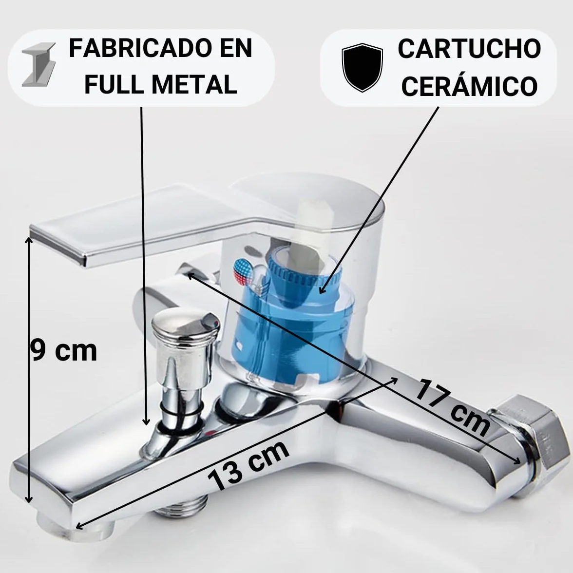 Grifo BAÑERA - GRifo DUCHA - GRIfo de ducha - GRIFo bañera y ducha - GRIFo de bañera - monomnado Ducha