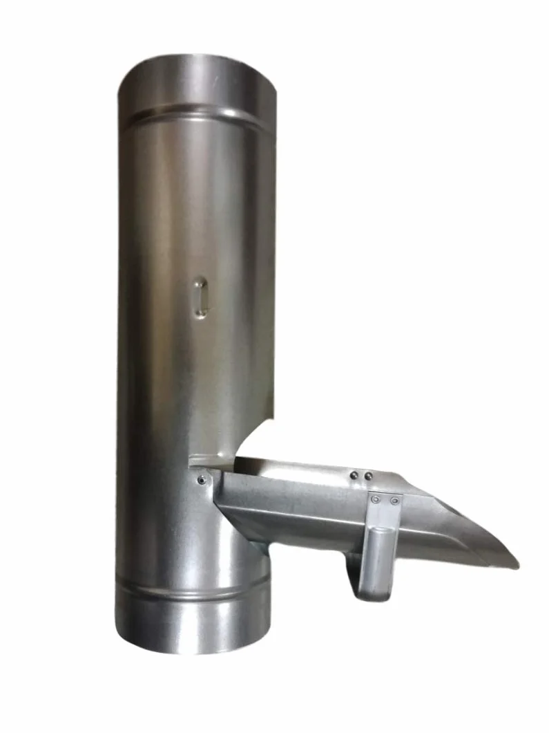 NO BRAND Desviador de Agua de Lluvia – 80 mm – Metal – Acero galvanizado para Tubería de Bajada – Guttering