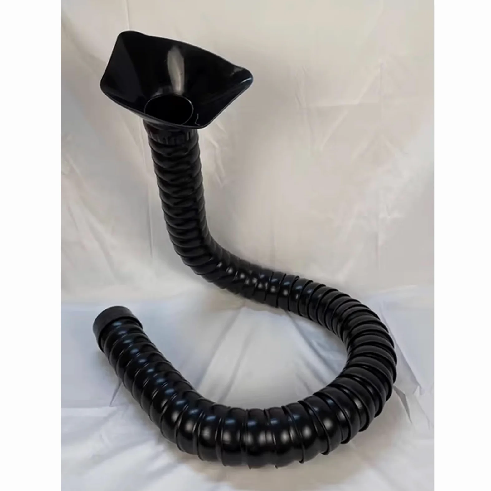 Manguera articulada dura para extractor de aire, brazo colector de conducto flexible con capucha, taller de laboratorio, diámetro interior de 2 pulgadas, 5 pies