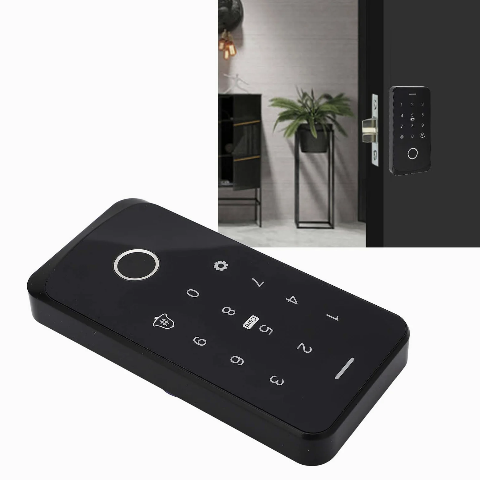 Pilipane Sistema De Control De Acceso Al Aire Libre TF9, Sistema De Control con Tarjeta De Contraseña De Huella Digital, Sistema De Control De Acceso Impermeable con Aplicación NFC