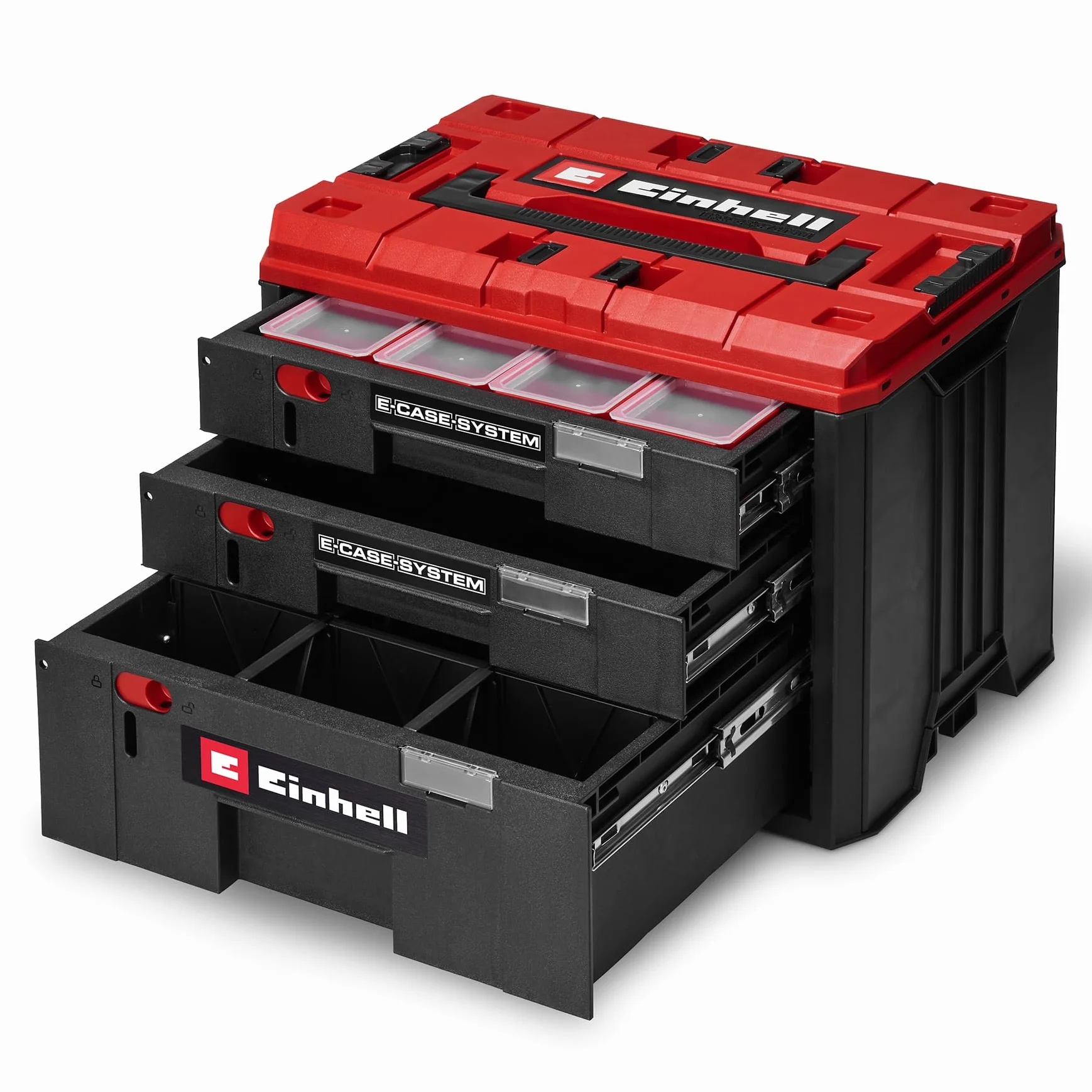 Einhell E-Case maletín de cajones 41,5x25x28 cm 60 kg 2 cajones 5,5 cm 1 cajón 12,5 cm