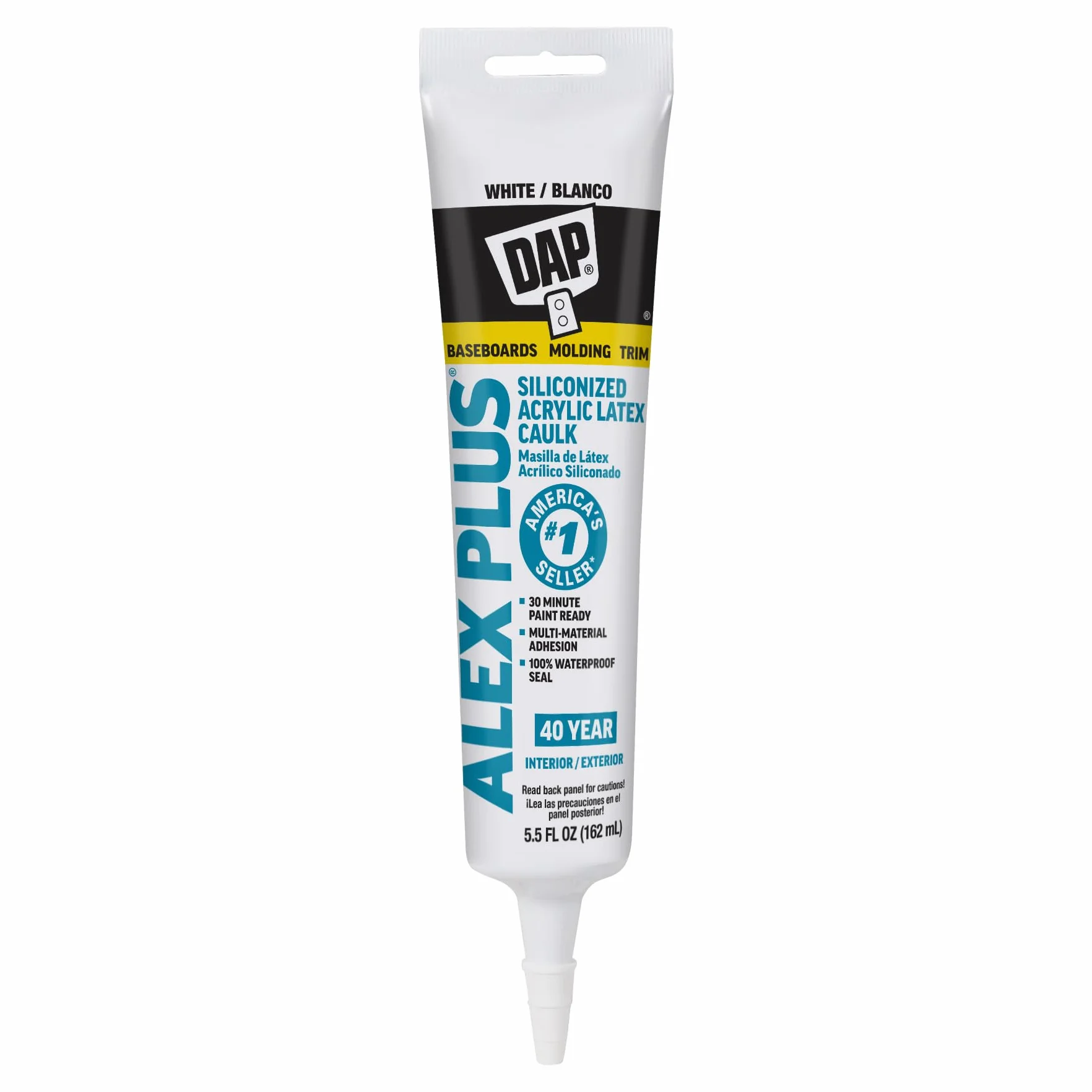 Dap 18128 Alex Plus Látex Acrílico Calafateo Plus Silicona 5.5 oz