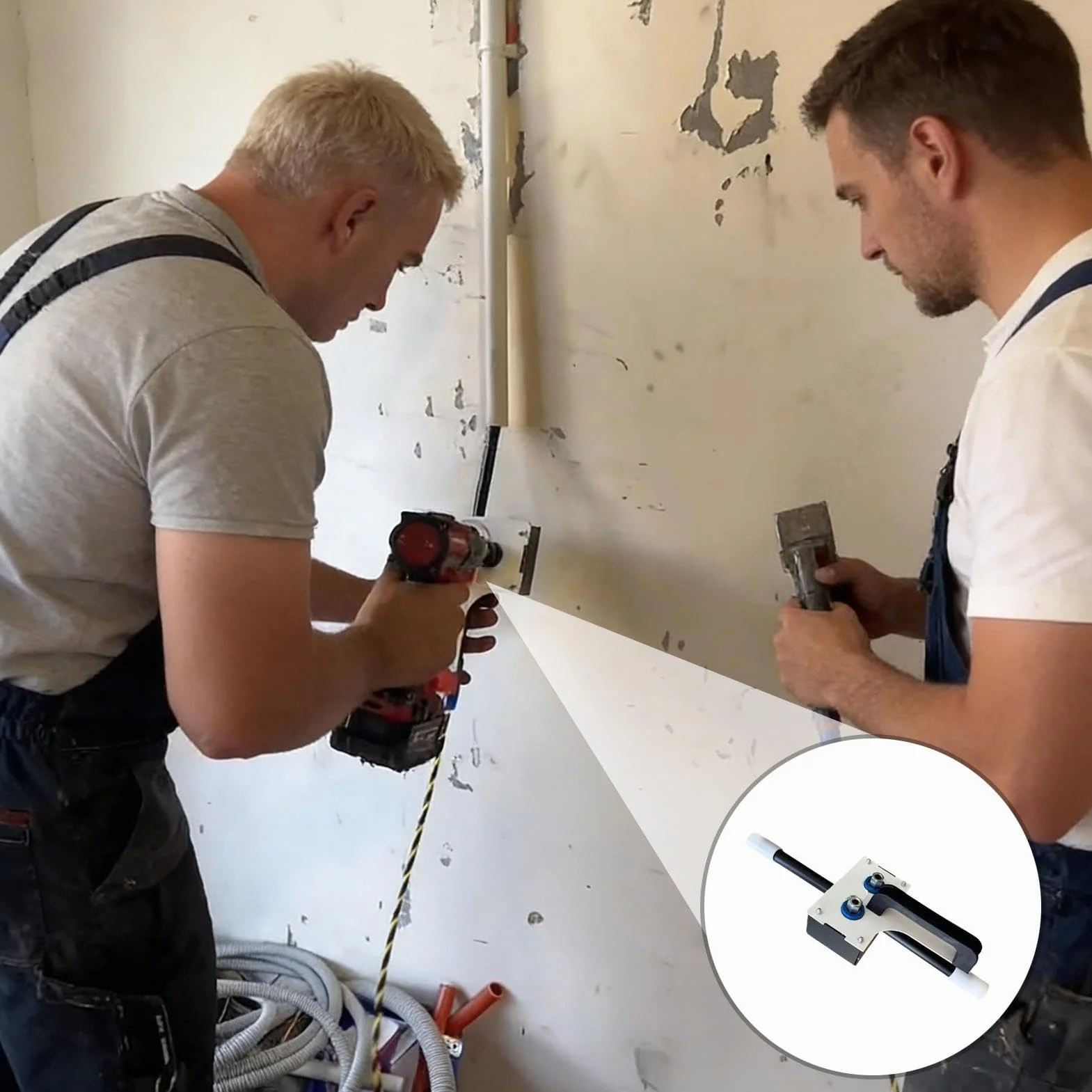 Herramientas Para Tiro De Cables | Extractor De Cables - Tiracables Eléctrico De 8 Mm Para Espacios Reducidos, Pared Exterior, Subsuelo, Techo, Climatización, Automoción, Electricistas