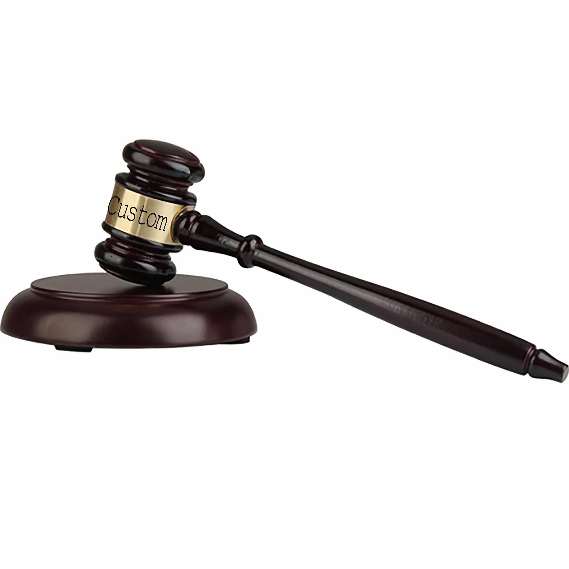 Martillo de madera personalizado y bloque de sonido cuadrado, Martillo grabado Set regalo para el abogado juez subasta derecho estudiante