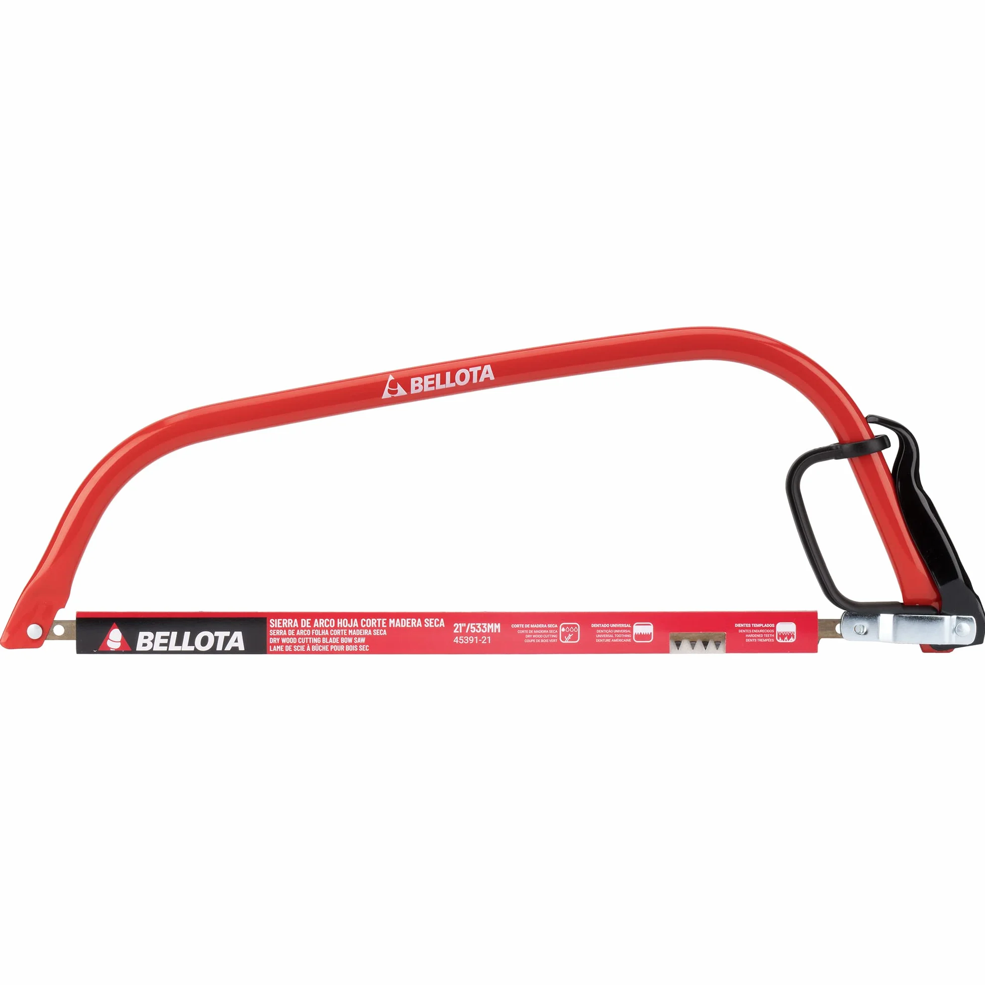 Bellota Sierra de arco dentado universal para corte de madera seca