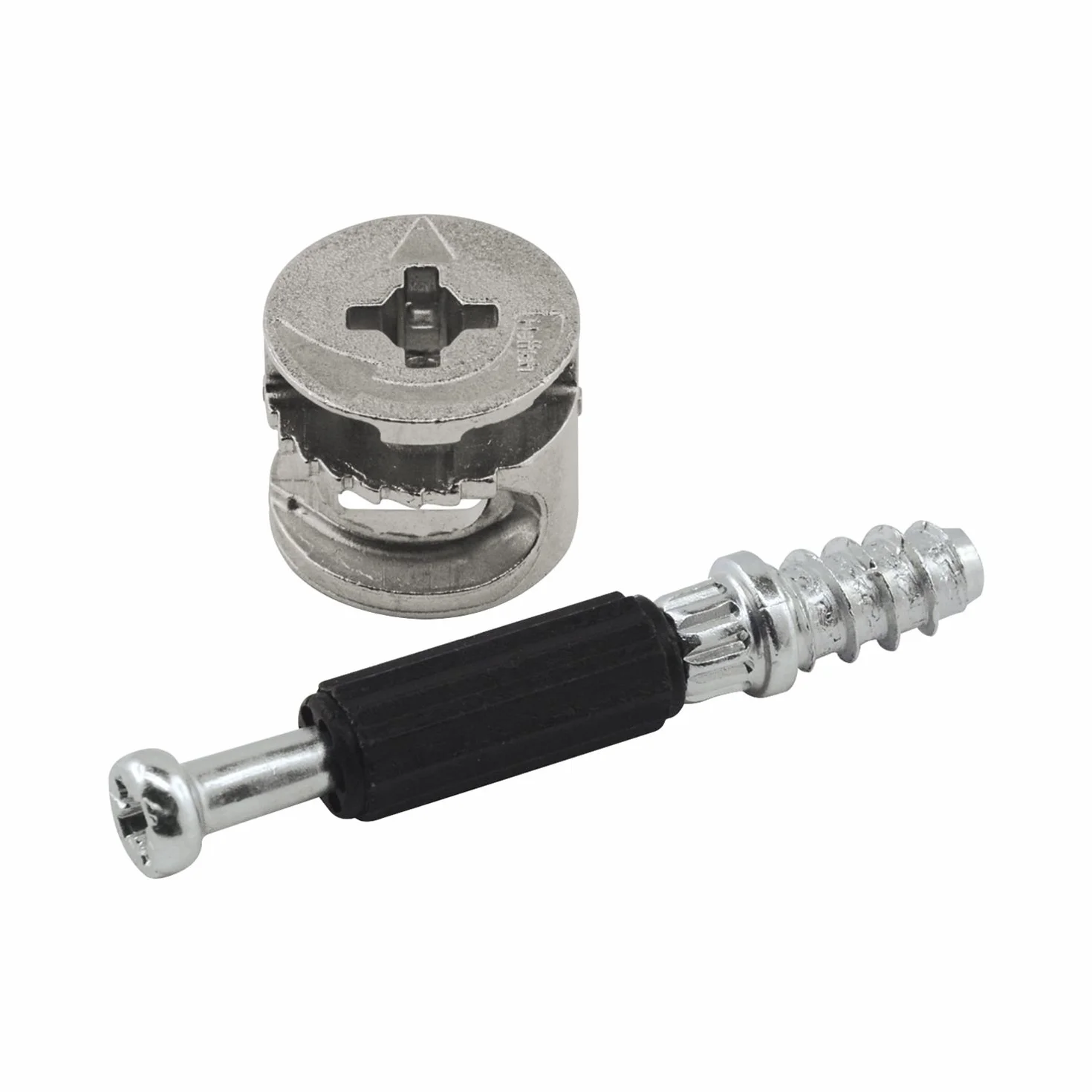 vasalat Hettich Rastex 15 - Conector excéntrico para muebles, material: zinc fundido a presión niquelado, contenido: 50 unidades