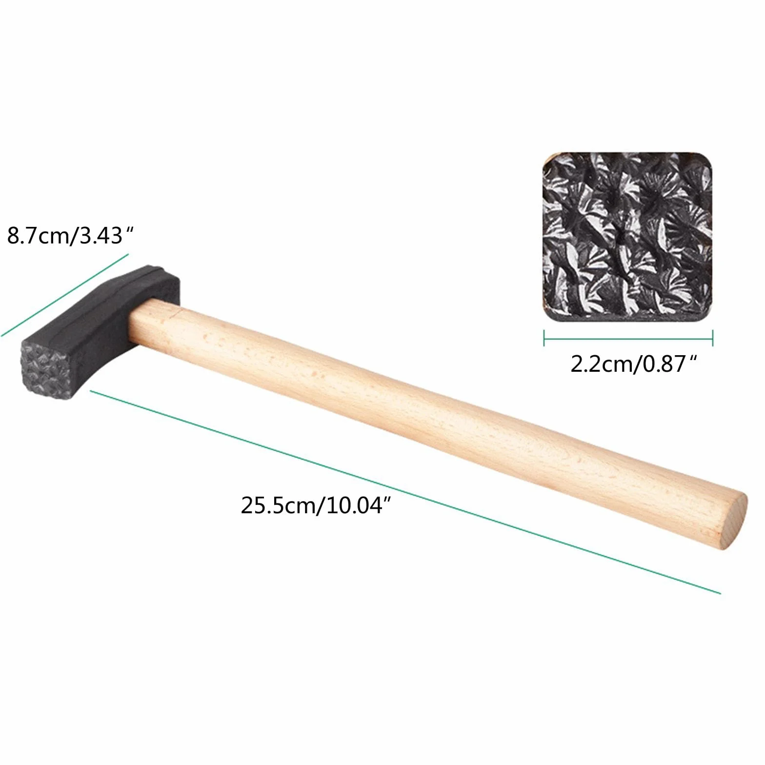 Martillo de metal con múltiples opciones de textura, martillo de joyería texturizado para anillos y pulseras únicos para hacer joyas de metal únicas