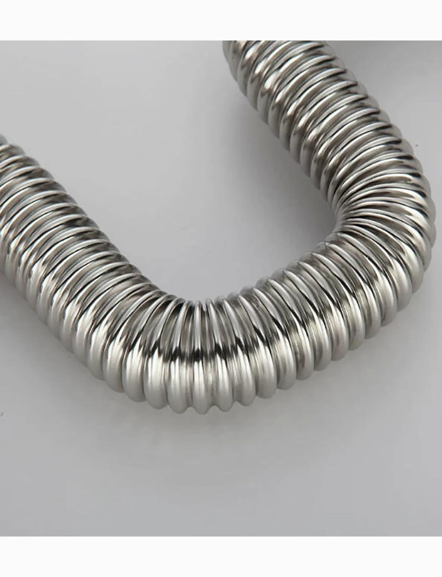 Manguera de metal flexible corrugado de acero inoxidable 304, para tuberías industriales (11.8 pulgadas)