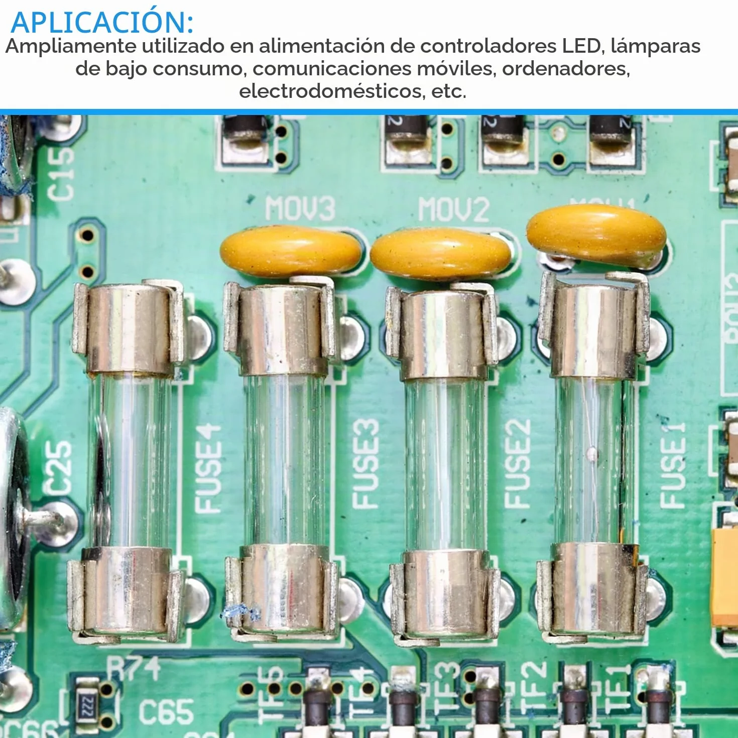 240 Piezas Fusibles de Vidrio 5x20mm 250V Rápida Fusión Kit 0.1-30A Caja Plástico