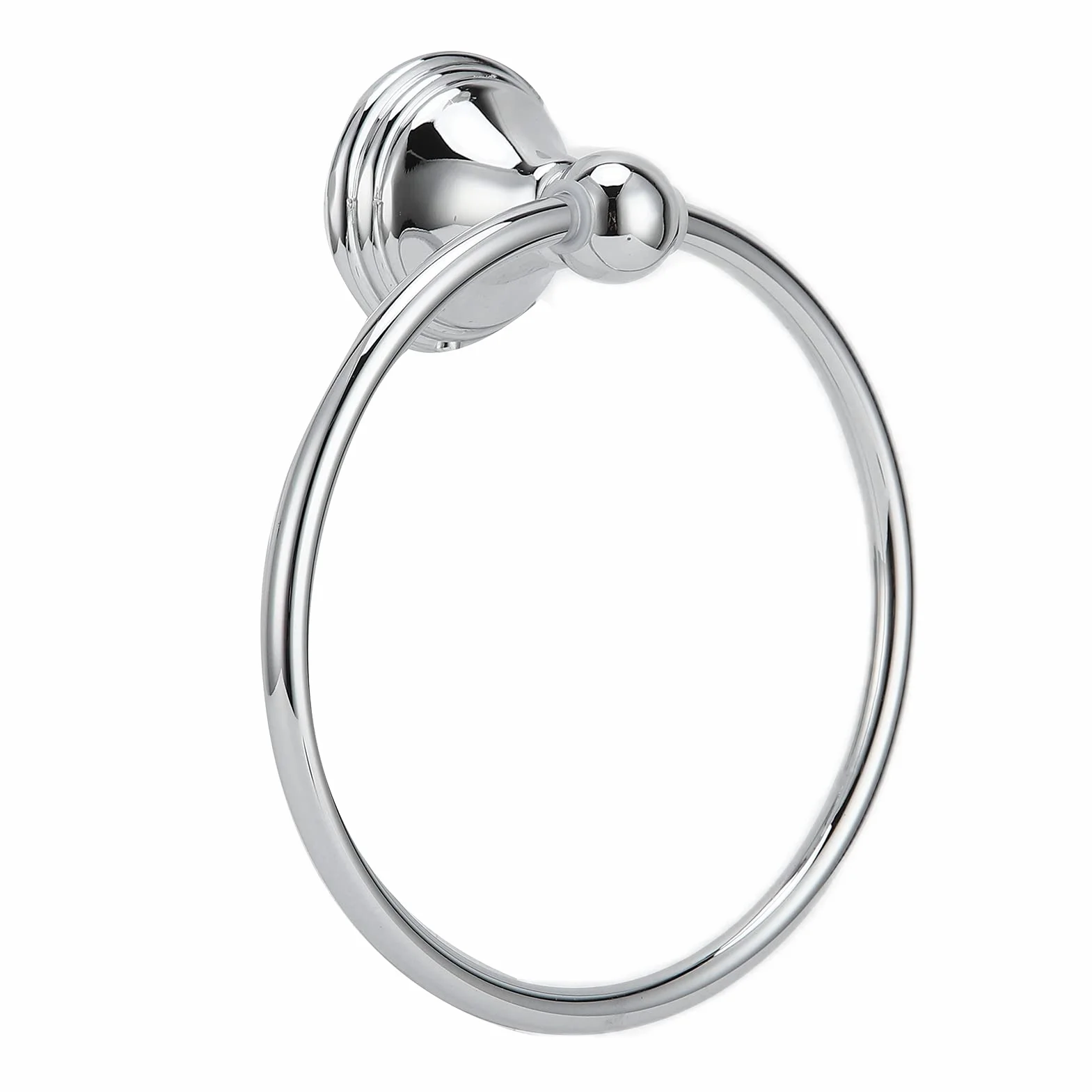 FTVOGUE Mano Toallero Estante Accesorios De Baño Estilo Retro Anillo Cromado 893