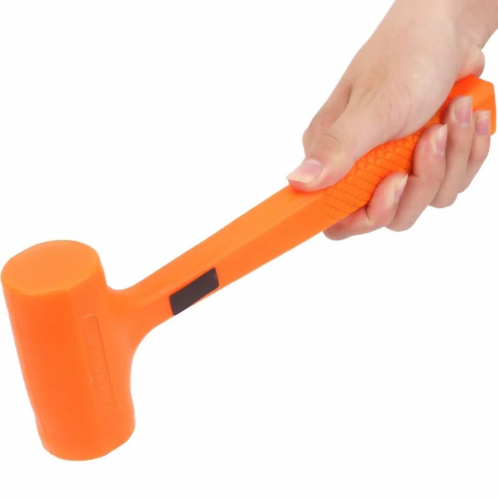 Martillo De Goma De Pvc De Cara Blanda,Mazo De Goma Práctico,Adecuado Para Petroquímicos, Minas De Carbón,A Prueba De Ácidos, Álcali, Sin Chispas(1LB)