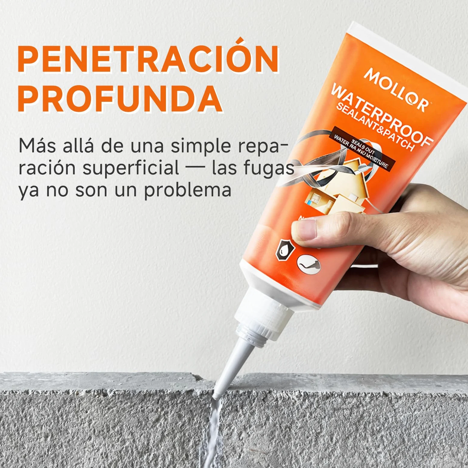 Relleno de grietas de hormigón, relleno de grietas de cemento para cargas pesadas, sellador de hormigón autonivelante para calzada, acera, terraza, adhesivo sellador impermeable para exteriores, gris