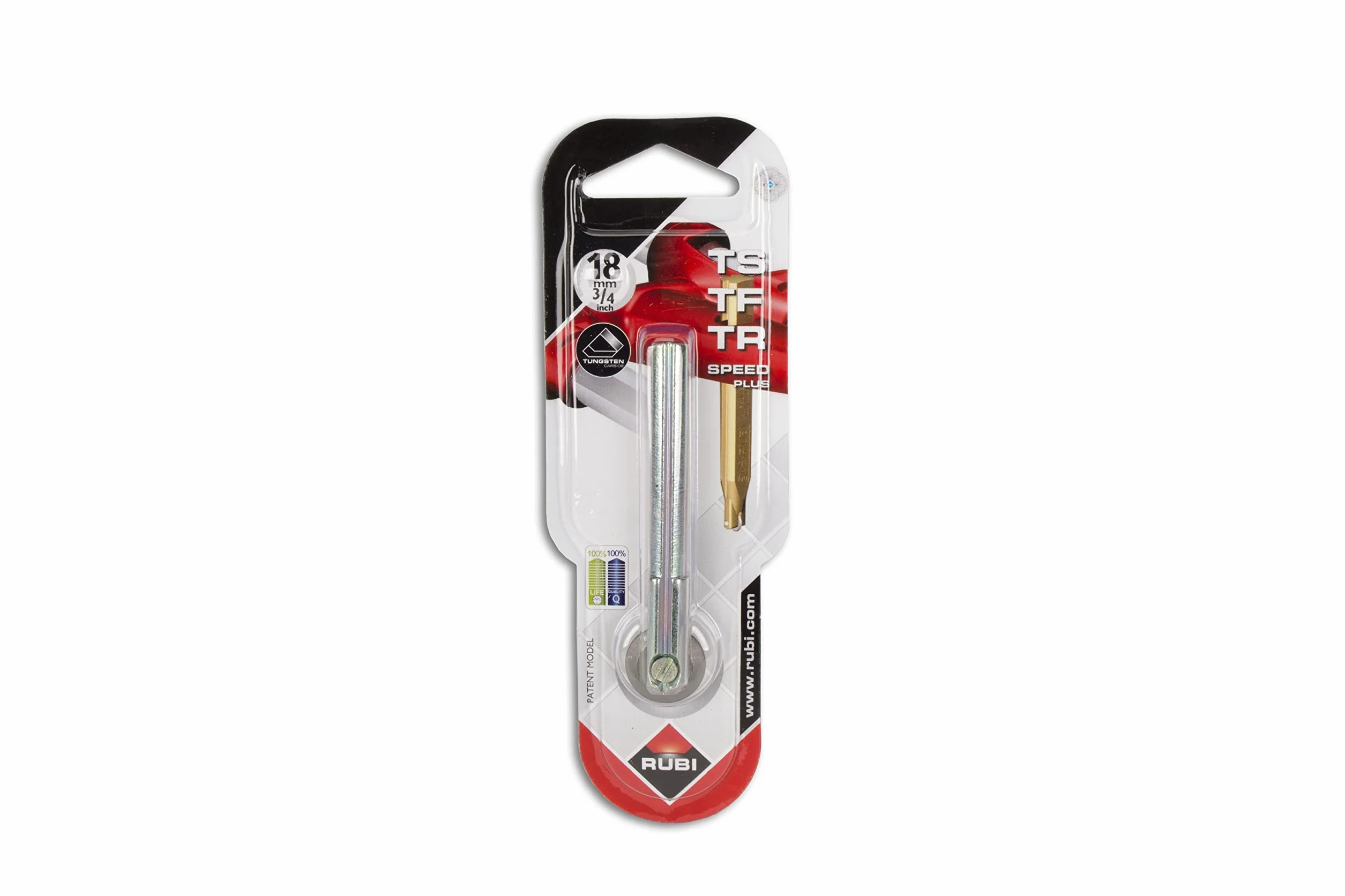 RUBI 1950 | Rodel para Cortadora de Azulejos de Ø 18 mm | Serie SILVER apto para TS-MAX, TR MAGNET y SPEED-MAGNET | Fabricado en Tungsteno Sinterizado de Alta Resistencia al Desgaste