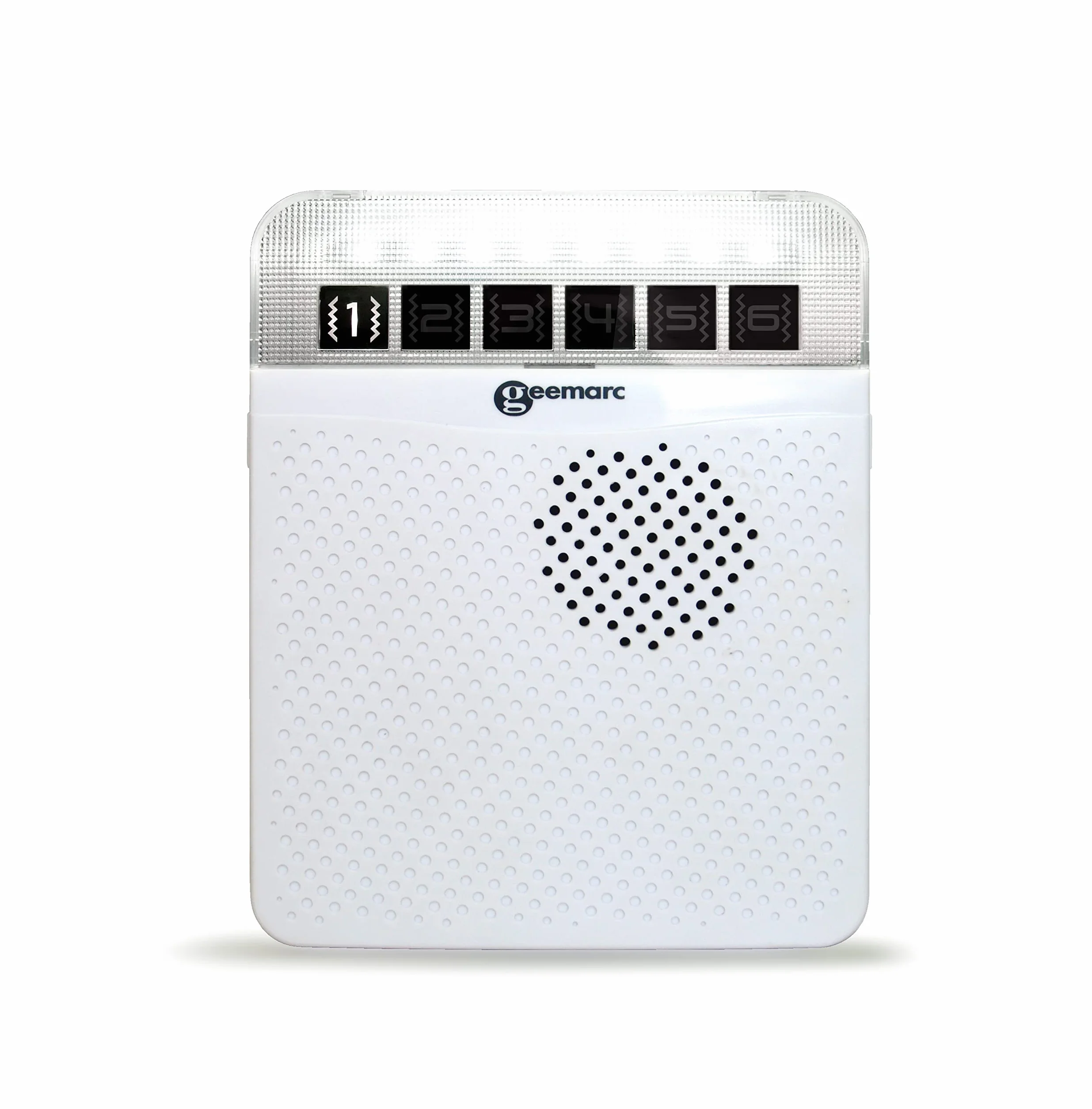 Geemarc Amplicall 100 Receptor inalámbrico para sistema de alerta del hogar con alarma fuerte y luces intermitentes