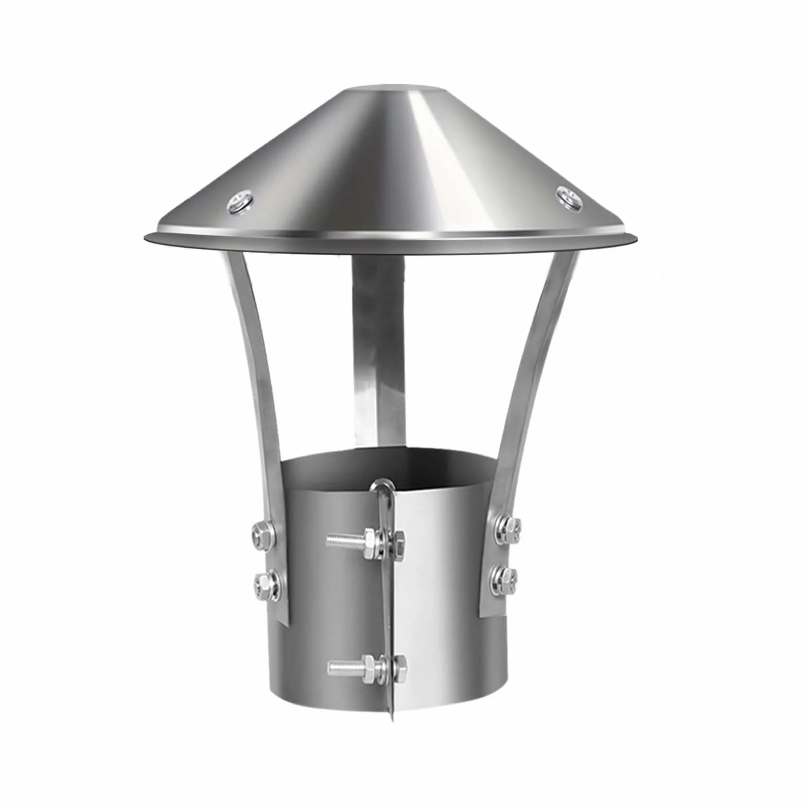 Cubierta de chimenea, 75 mm Tapa de lluvia de acero inoxidable, Cubierta para la lluvia de acero inoxidable, Cubierta para chimenea de acero inoxidable, conducto de escape, ventilación del techo