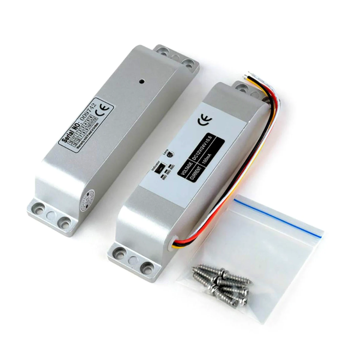 YAVIS Serratura Elettrica a Bloccaggio a Boccaggio DC 12V Fail Safe NC Modalità Serratura Elettronica per Controllo Accessi Sistema di Sicurezza con Ritardo