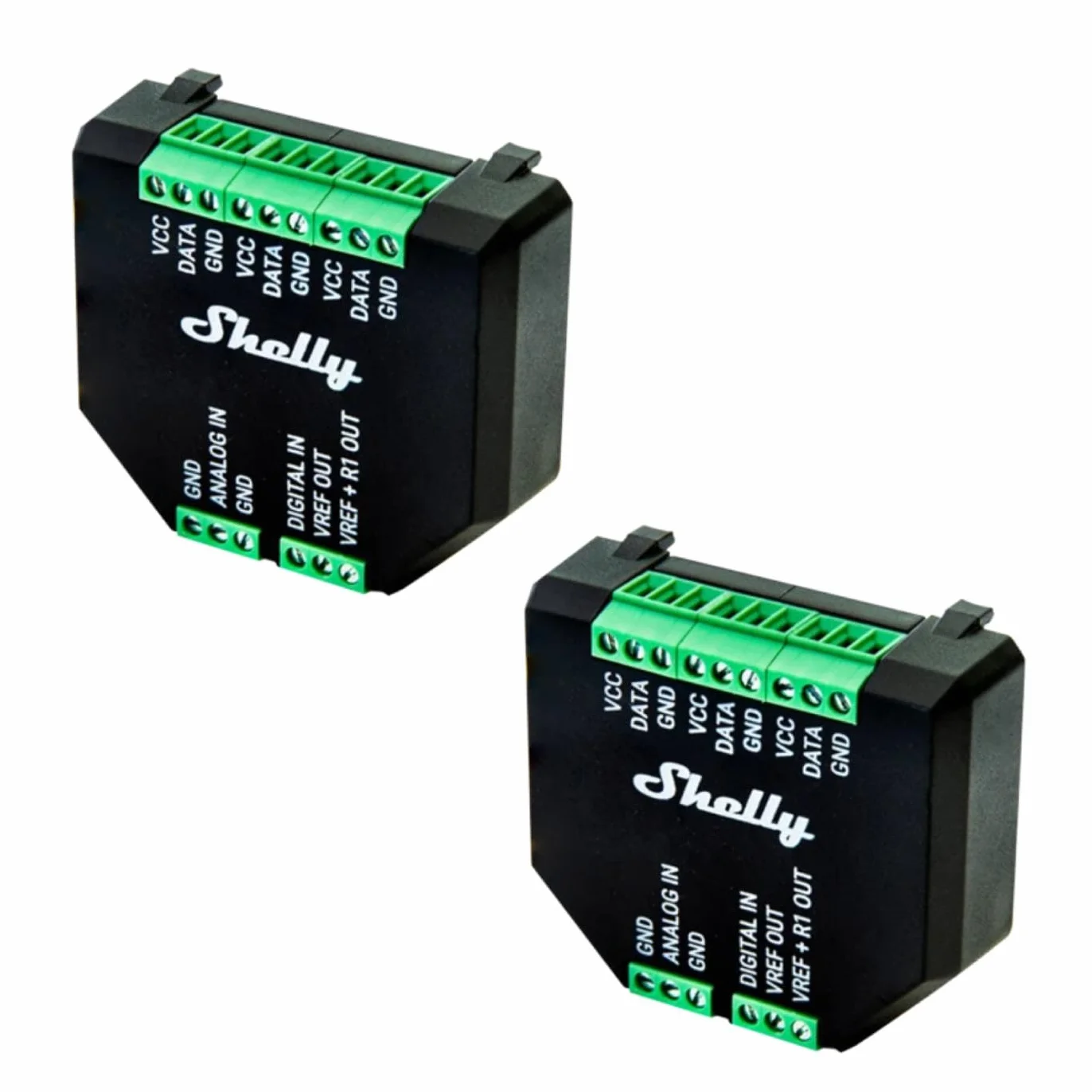 Shelly Plus - 2 relés Smart Home Interface Plus, control digital por WLAN y aplicación, automatización doméstica WiFi, 3,3 V, aplicable a sensores DS18B20 y DHT22