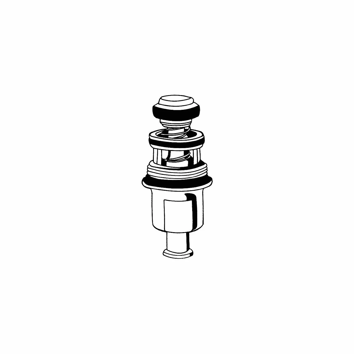 Grohe Inversor automático para monomandos y termostatos empotrados, Cromo (Chrome) (Ref. 08915000)