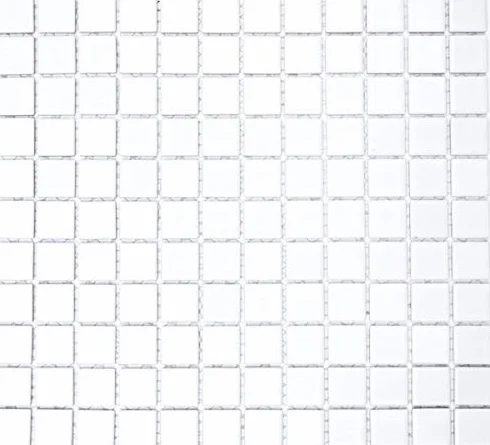Mosaico de cerámica azulejos blanco brillante cocina pared ducha piscina MOS18-0102